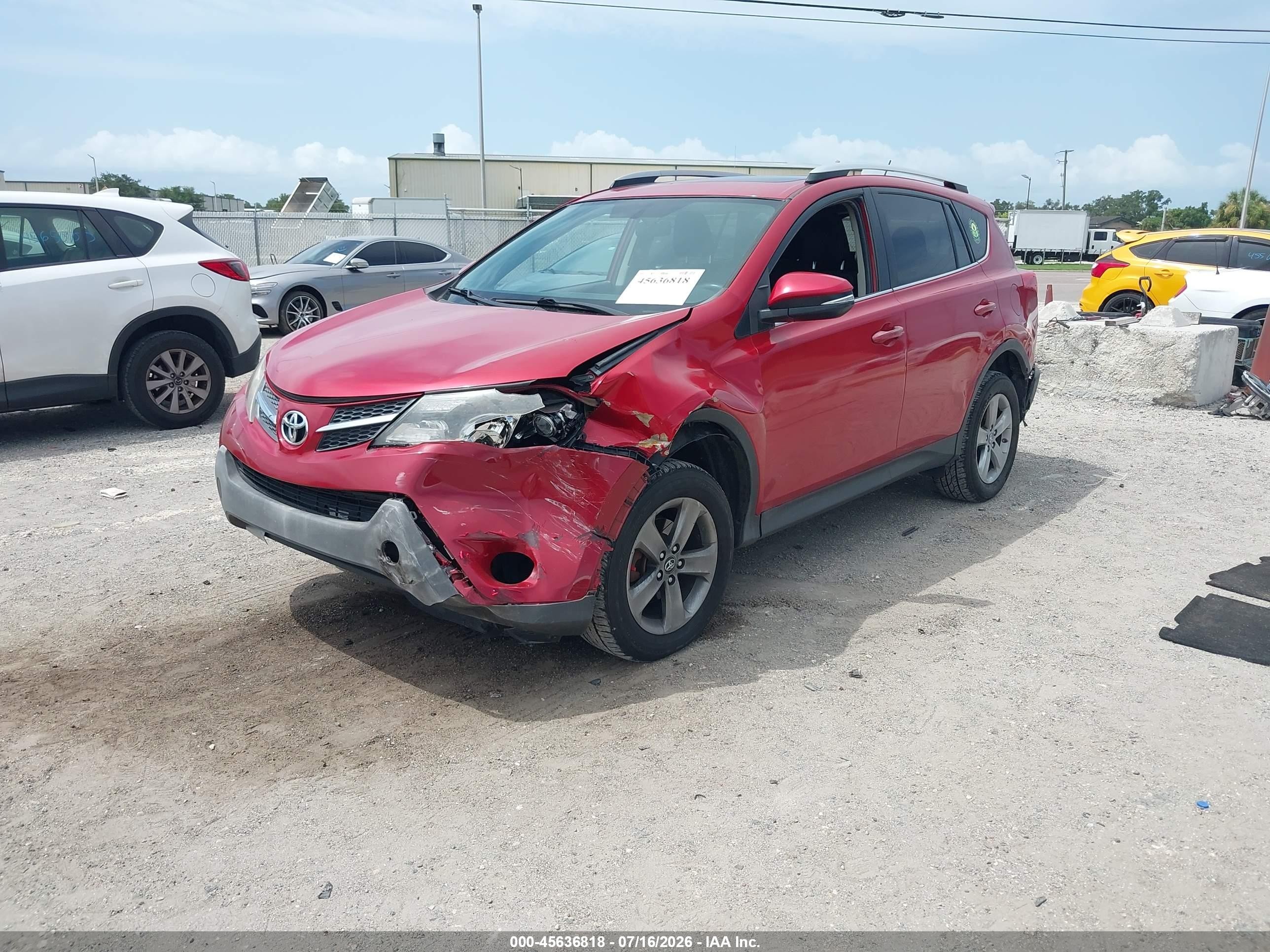 2015 Toyota Rav4 Xle Red vin: 2T3WFREV3FW182007