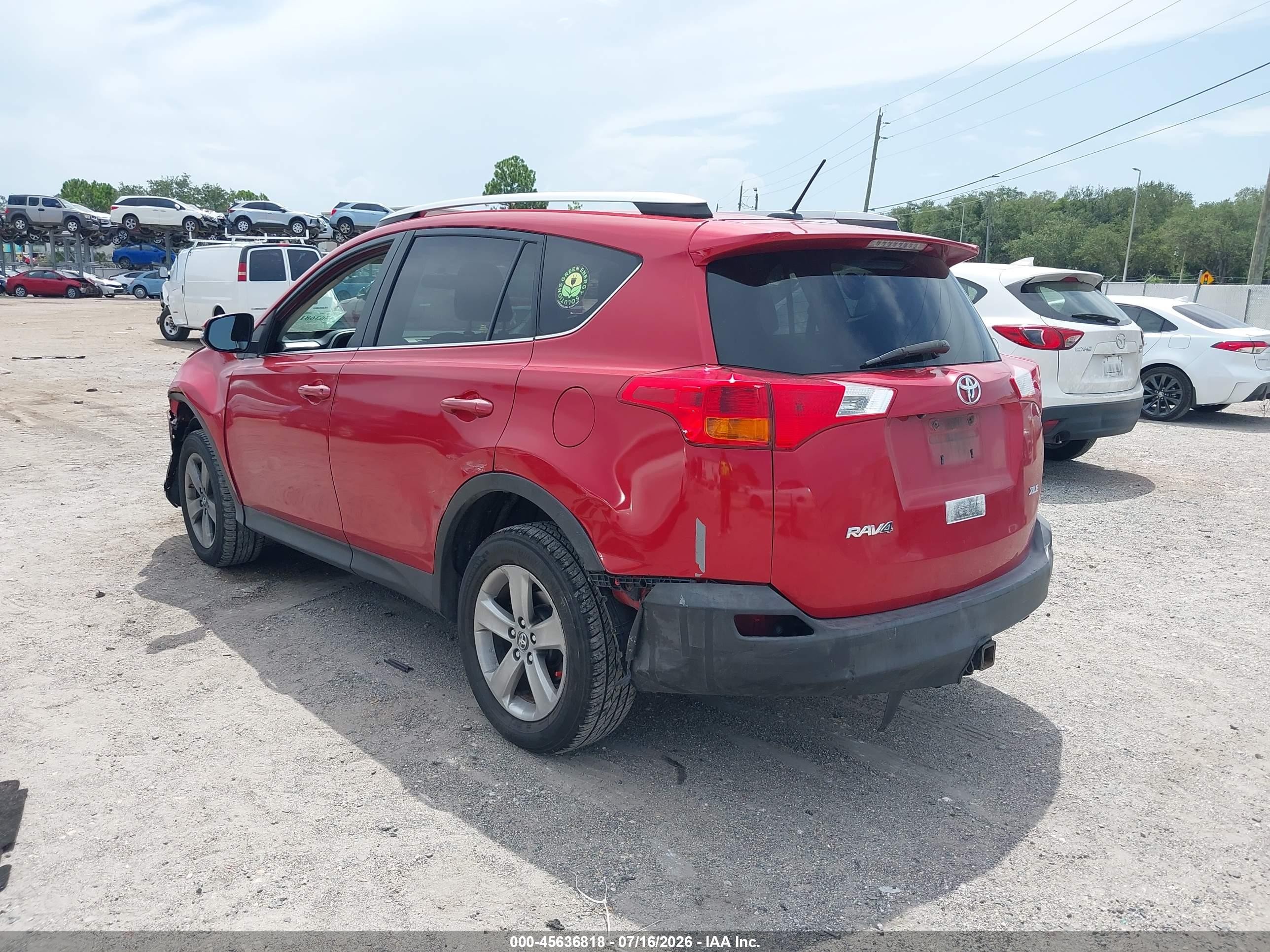 2015 Toyota Rav4 Xle Red vin: 2T3WFREV3FW182007