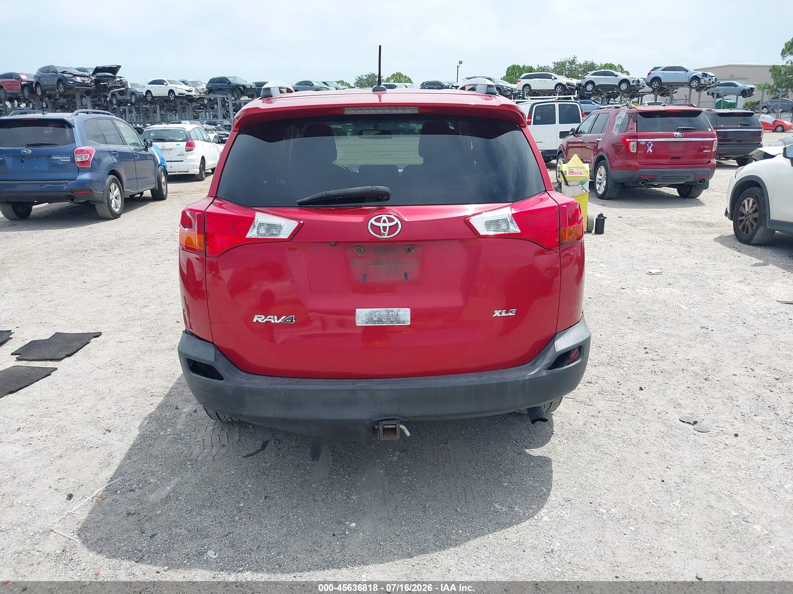 2015 Toyota Rav4 Xle Red vin: 2T3WFREV3FW182007