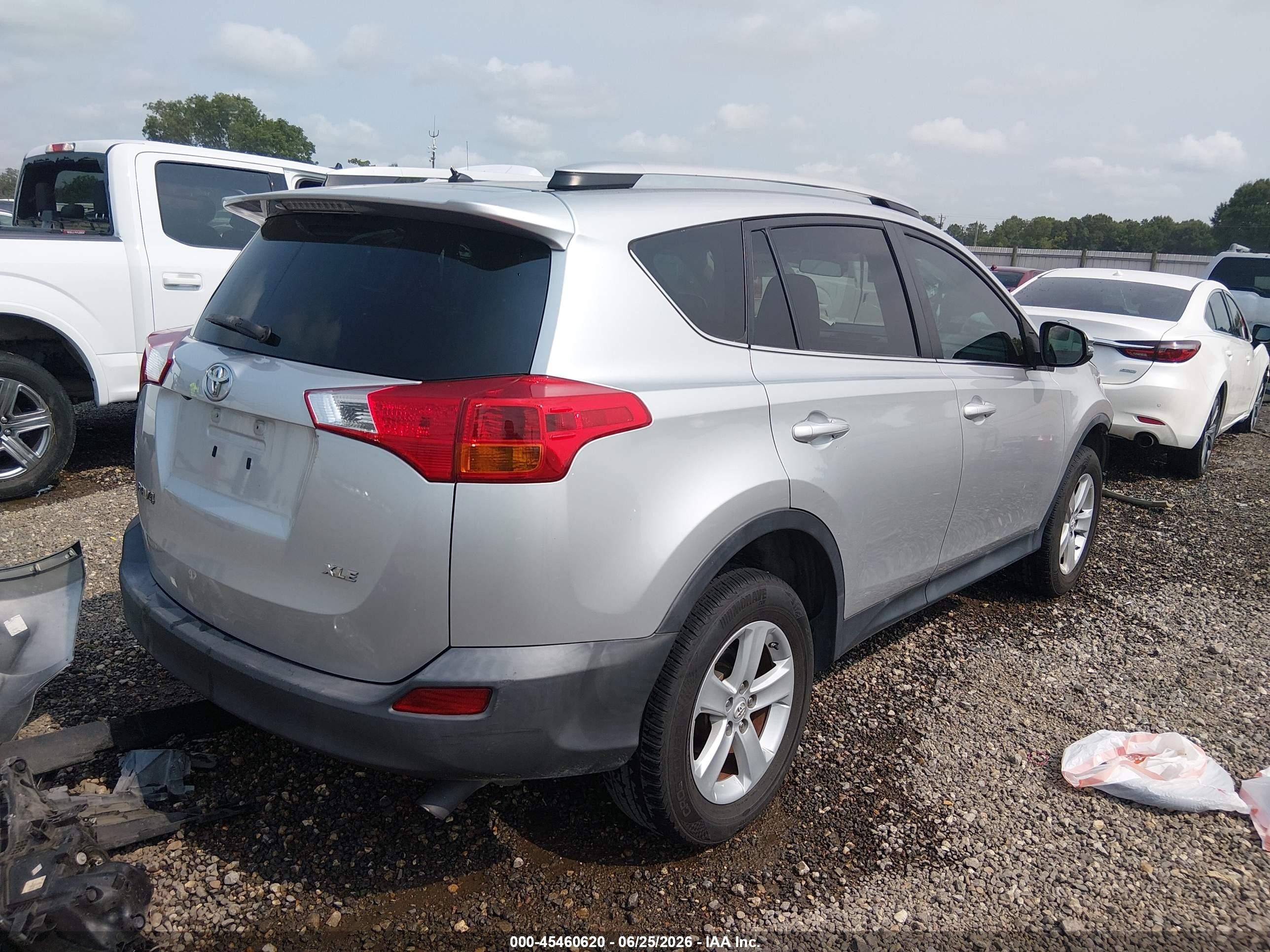 2013 Toyota Rav4 Xle Silver vin: 2T3WFREV4DW016169