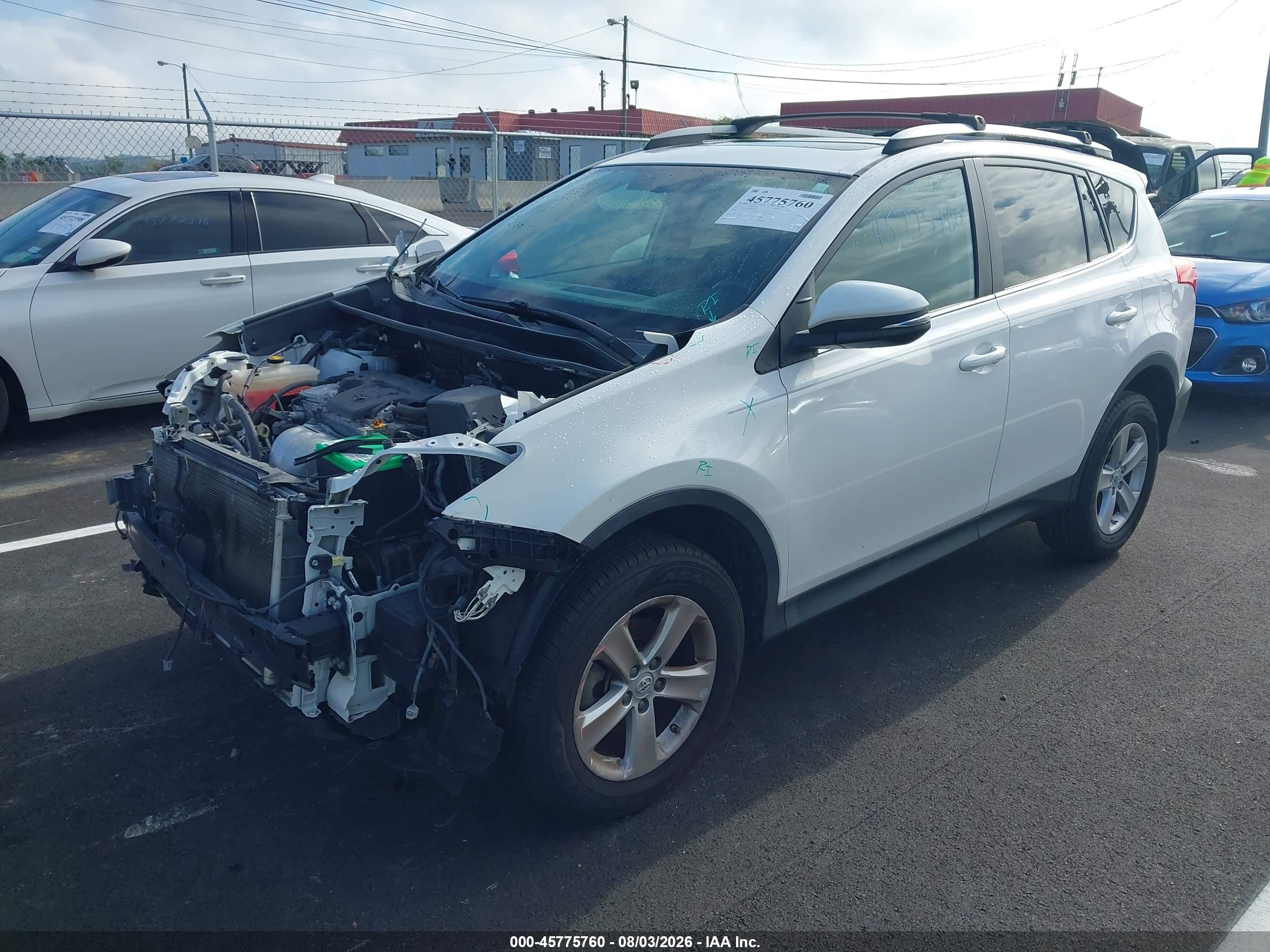 2013 Toyota Rav4 Xle White vin: 2T3WFREV4DW060480