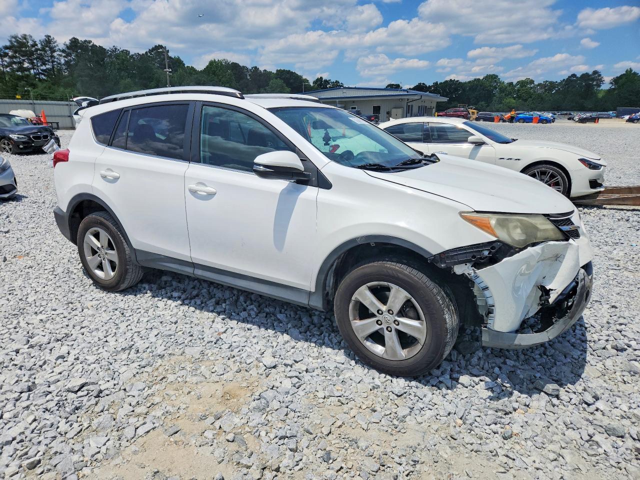 2013 Toyota Rav4 Xle White vin: 2T3WFREV4DW069034