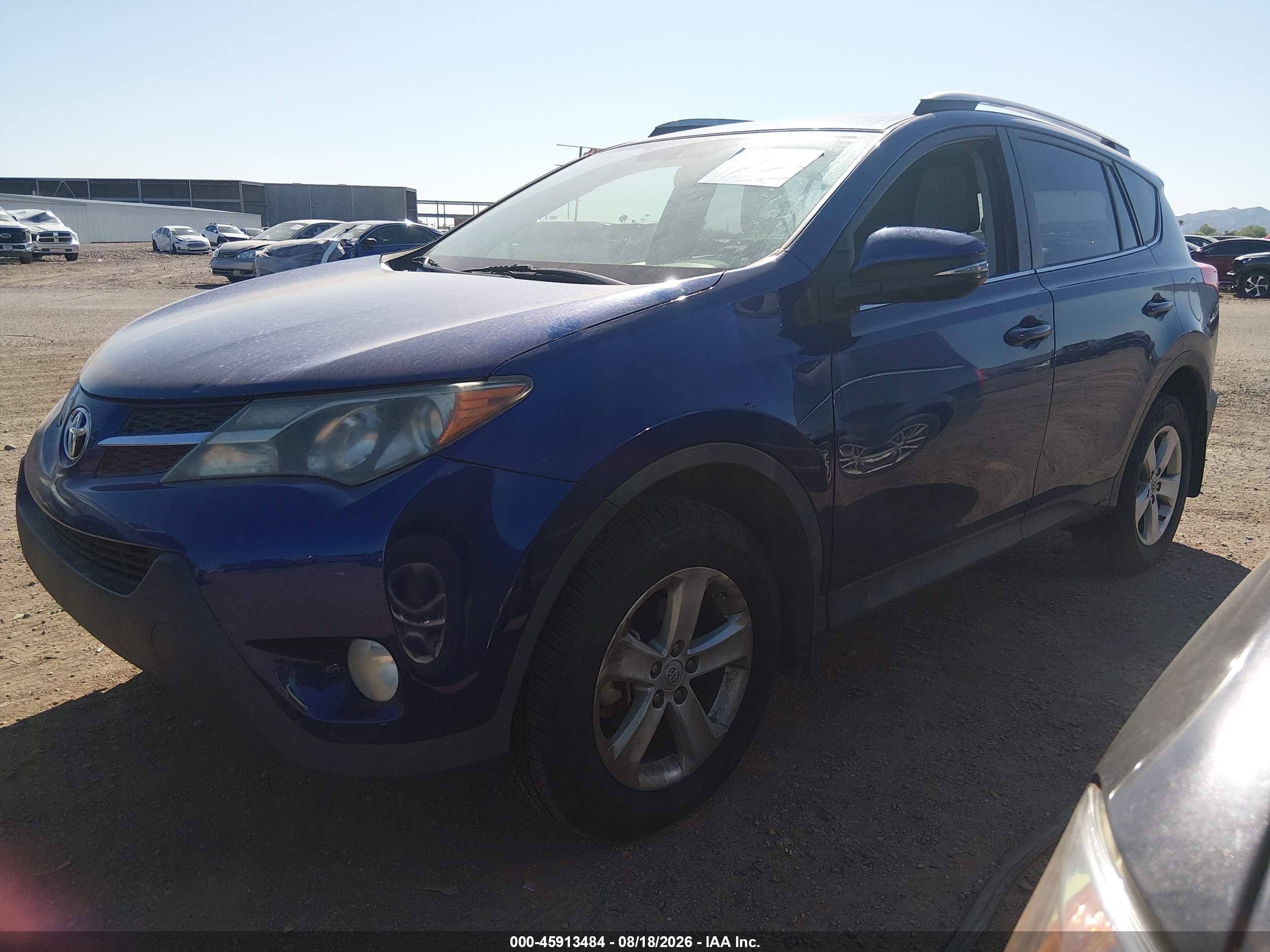 2014 Toyota Rav4 Xle Blue vin: 2T3WFREV4EW097935