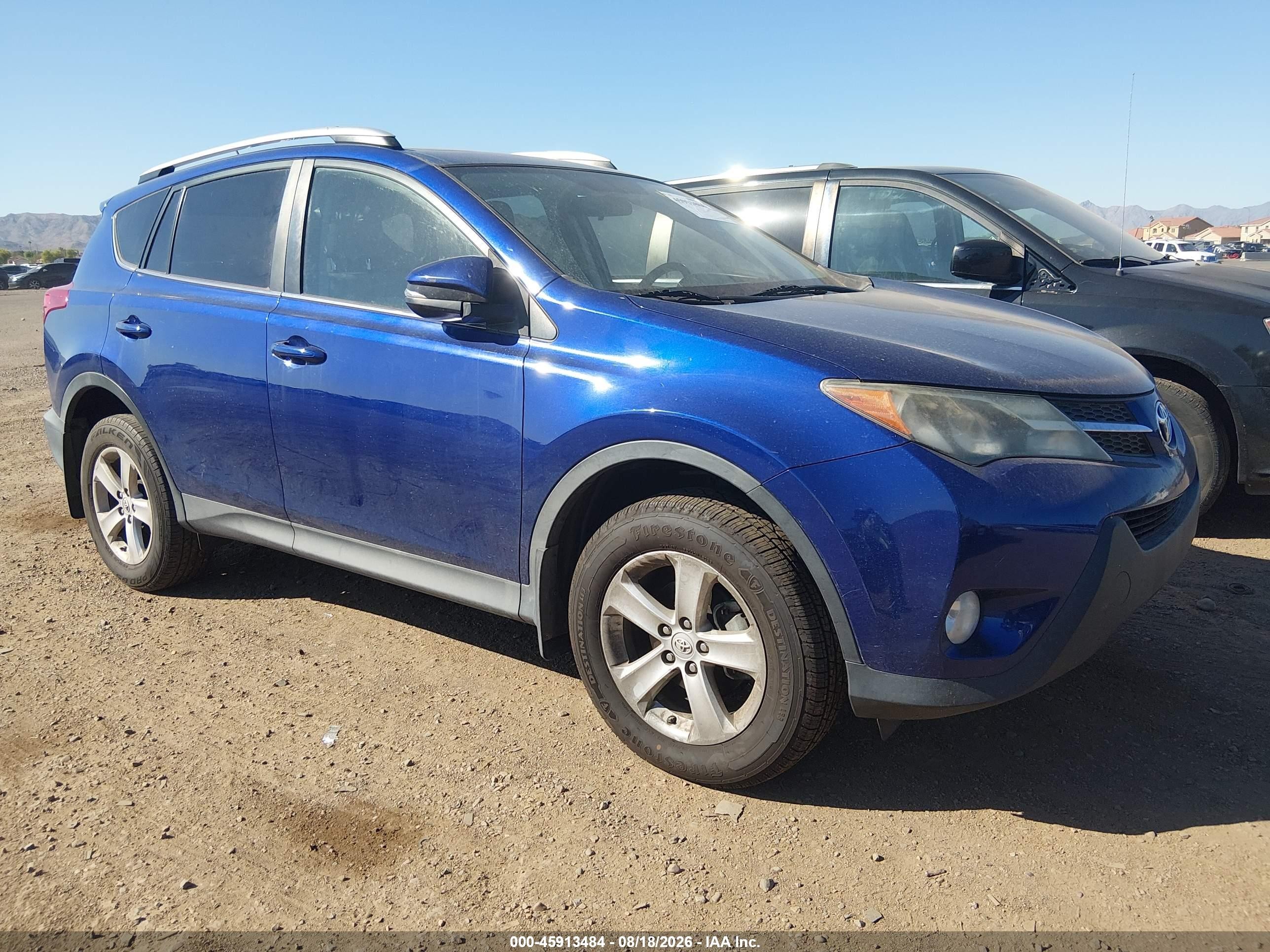 2014 Toyota Rav4 Xle Blue vin: 2T3WFREV4EW097935