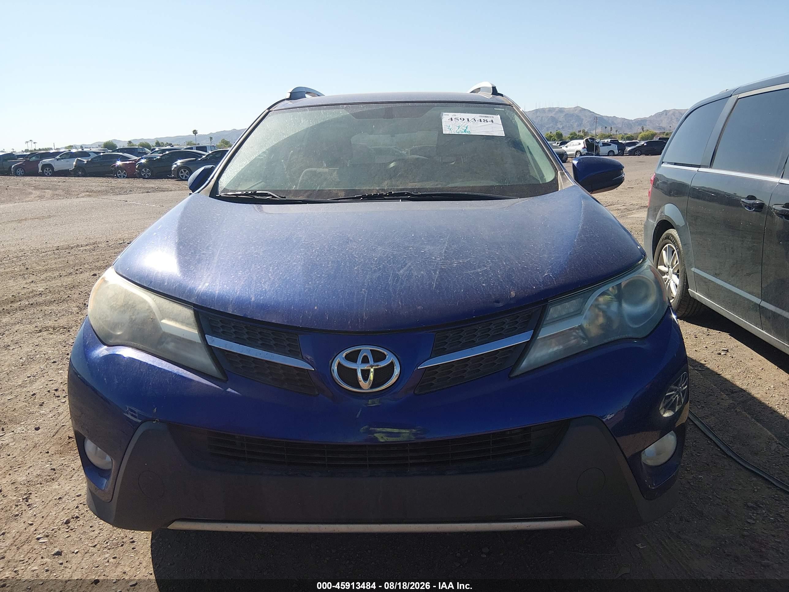 2014 Toyota Rav4 Xle Blue vin: 2T3WFREV4EW097935