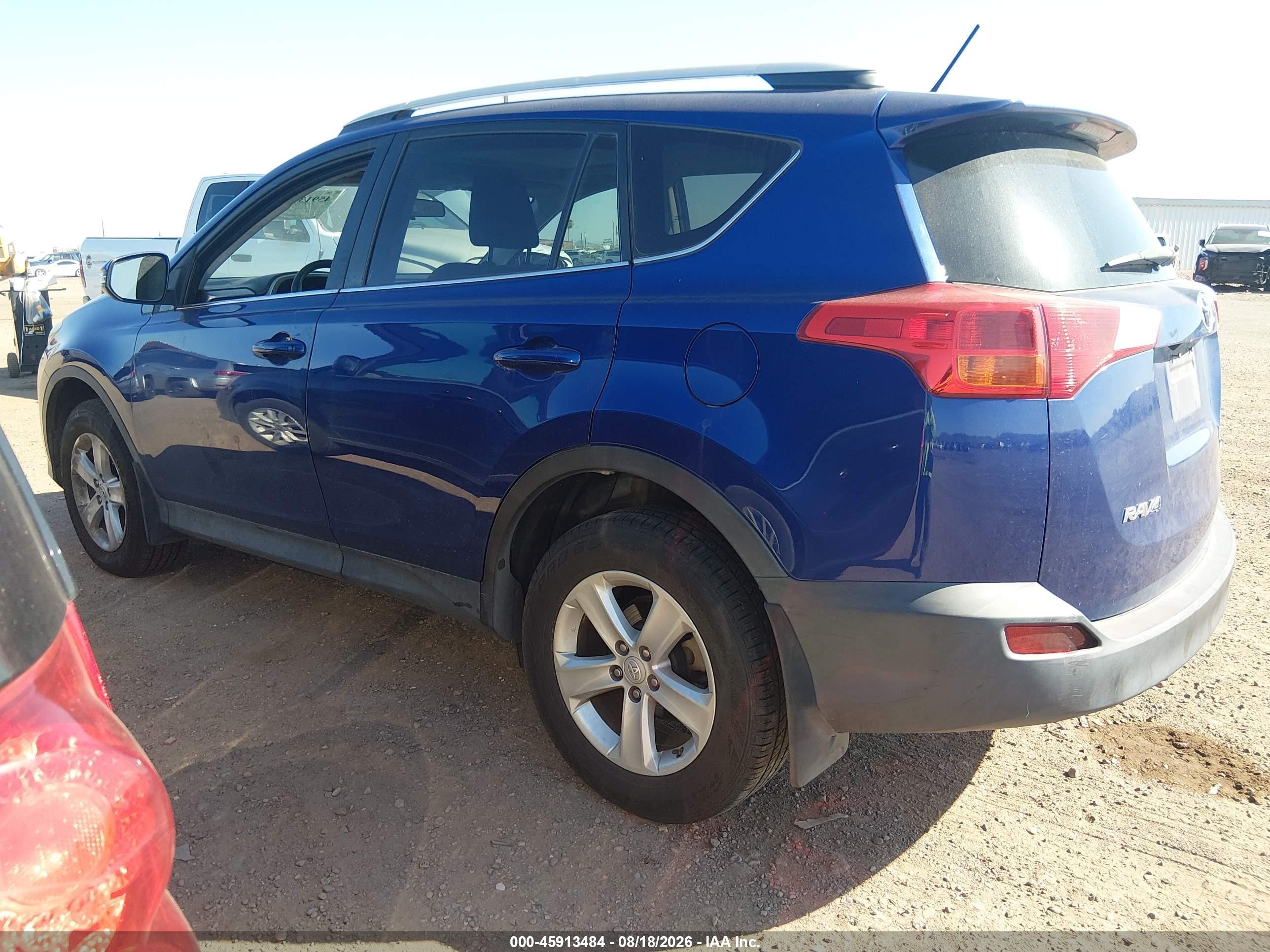 2014 Toyota Rav4 Xle Blue vin: 2T3WFREV4EW097935