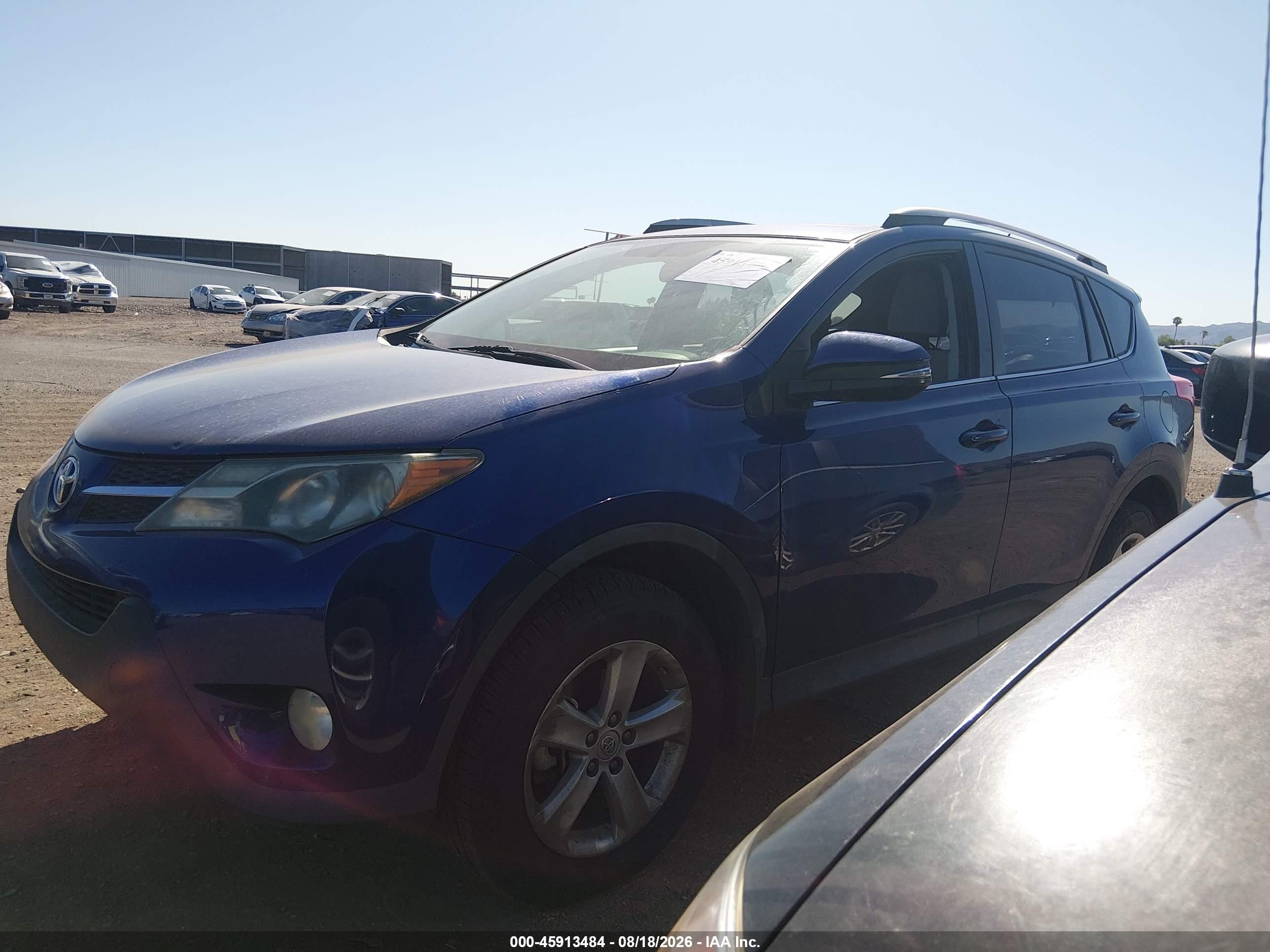2014 Toyota Rav4 Xle Blue vin: 2T3WFREV4EW097935