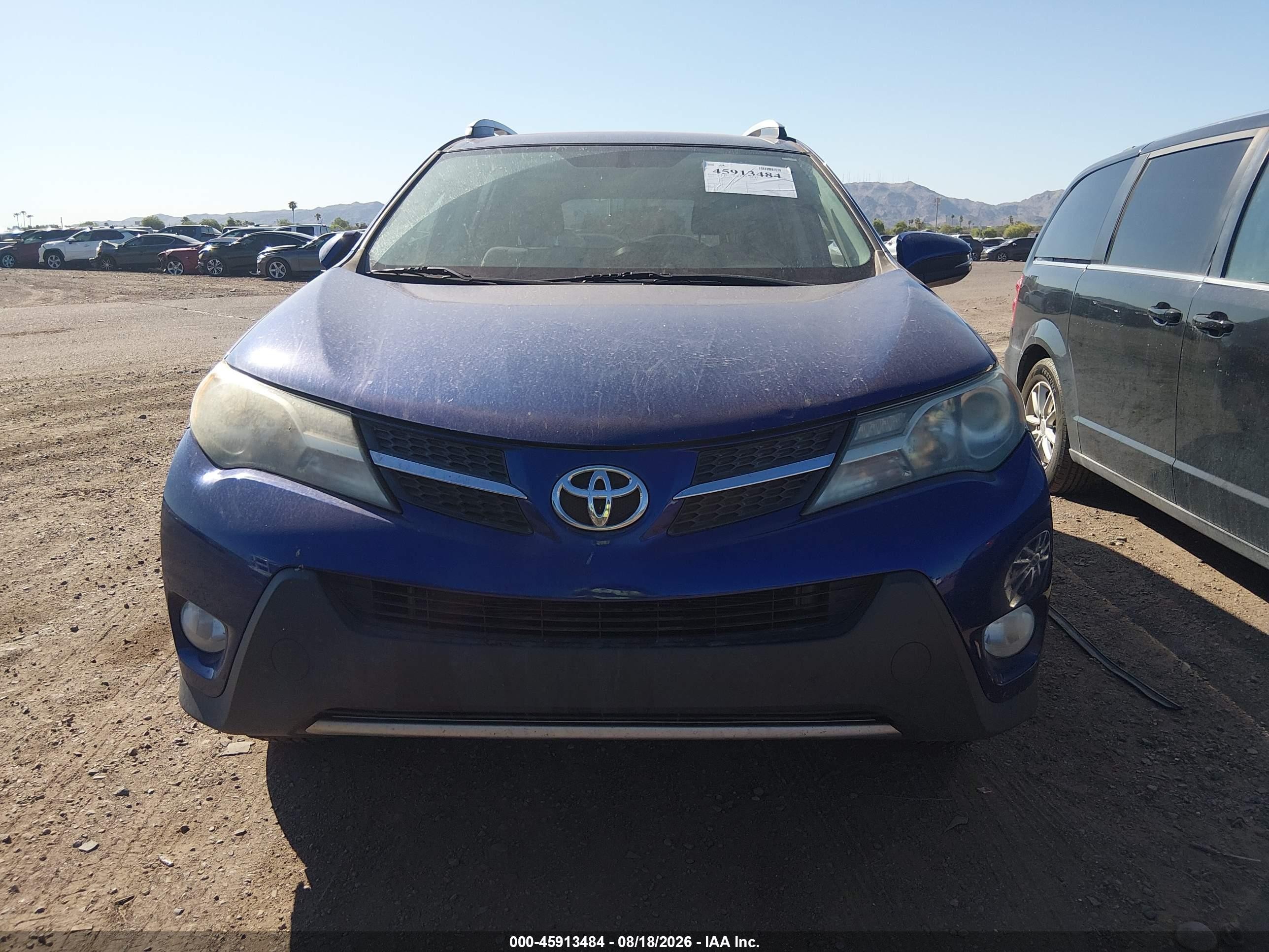2014 Toyota Rav4 Xle Blue vin: 2T3WFREV4EW097935