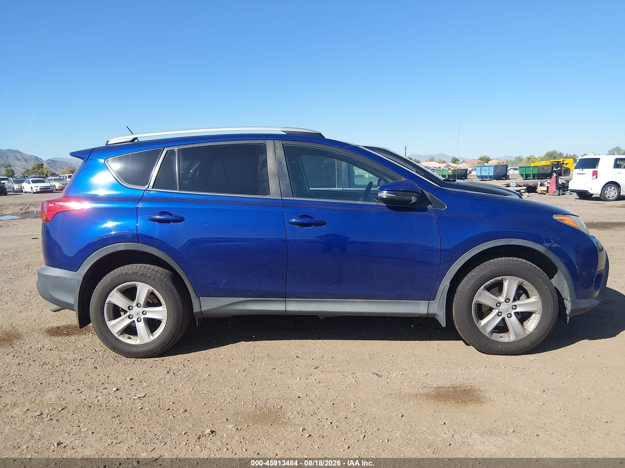 2014 Toyota Rav4 Xle Blue vin: 2T3WFREV4EW097935