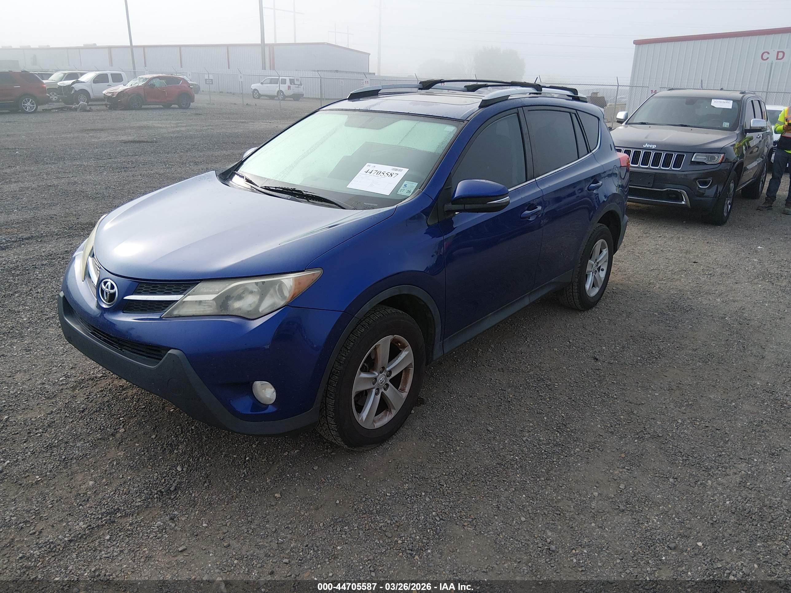 2014 Toyota Rav4 Xle Blue vin: 2T3WFREV4EW105273
