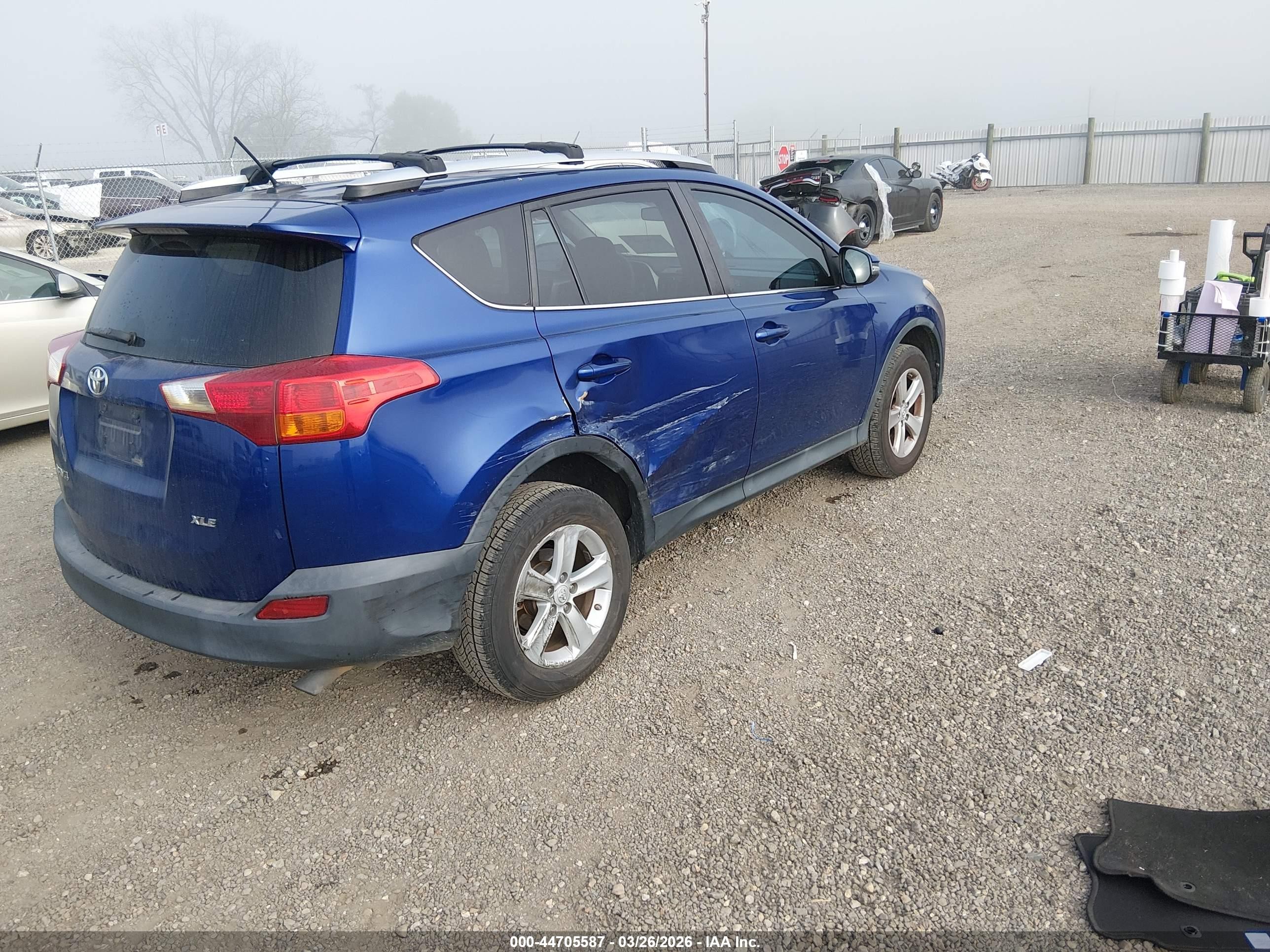 2014 Toyota Rav4 Xle Blue vin: 2T3WFREV4EW105273