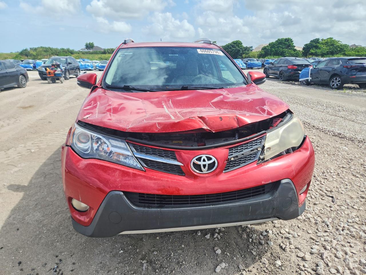 2014 Toyota Rav4 Xle Burgundy vin: 2T3WFREV4EW124342