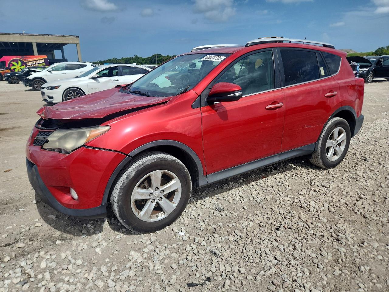 2014 Toyota Rav4 Xle Burgundy vin: 2T3WFREV4EW124342
