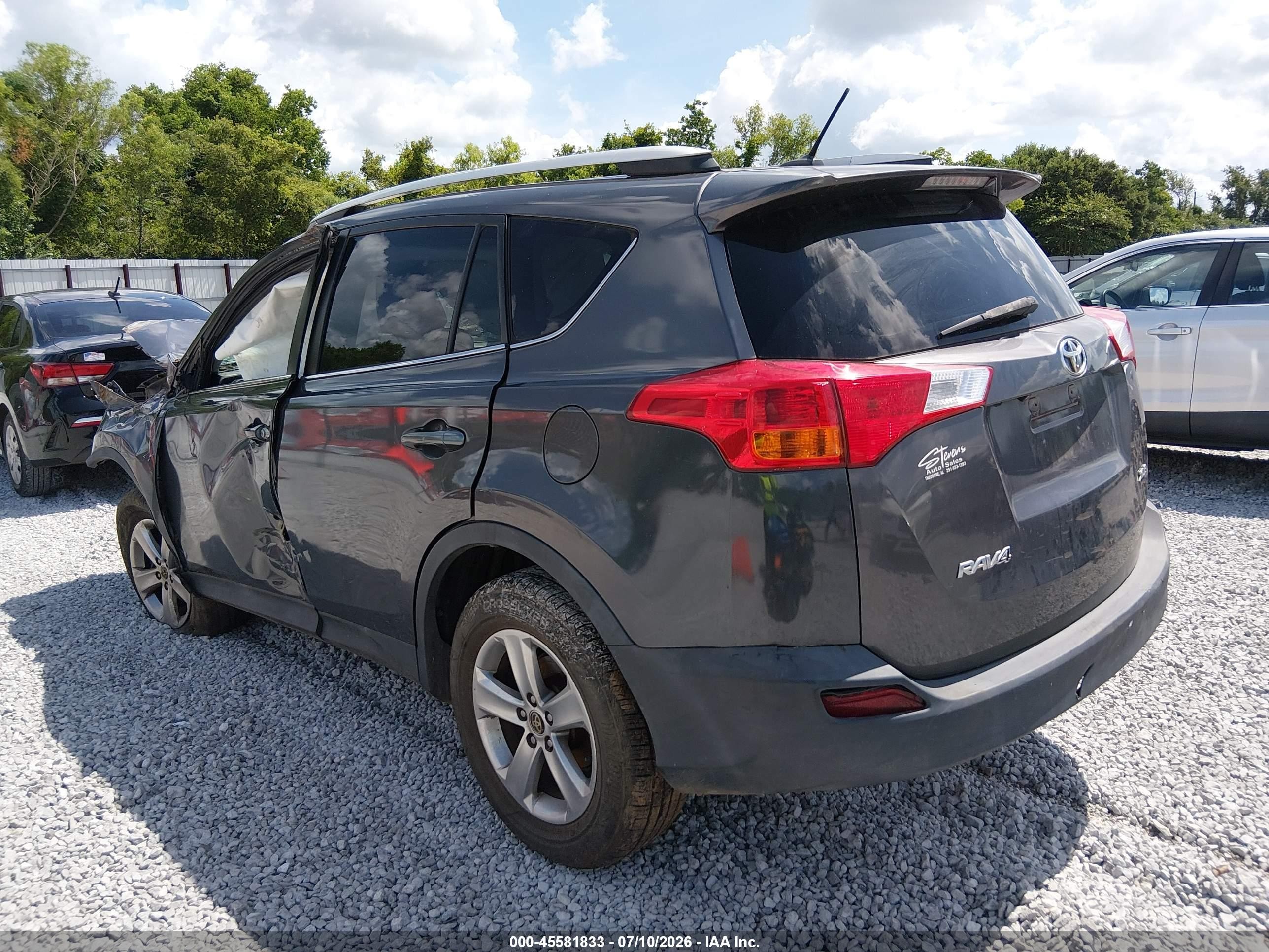 2015 Toyota Rav4 Xle Gray vin: 2T3WFREV4FW185238