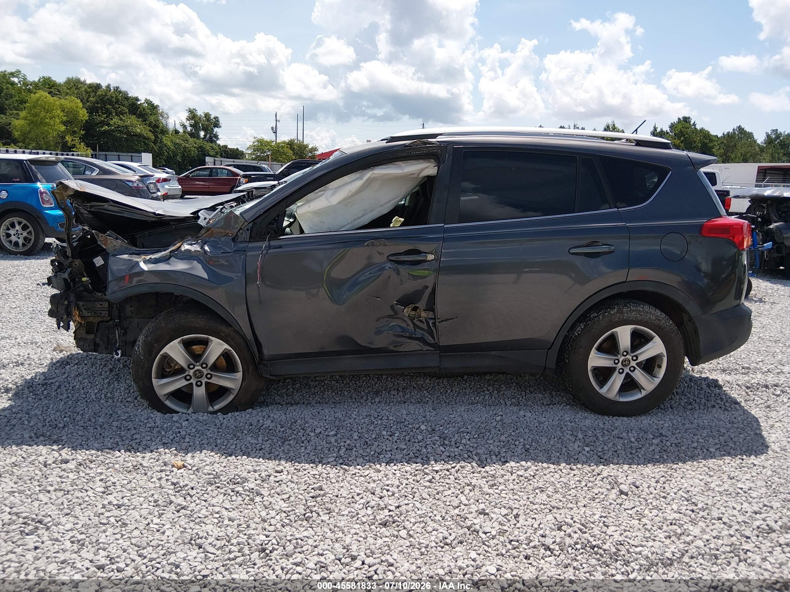 2015 Toyota Rav4 Xle Gray vin: 2T3WFREV4FW185238