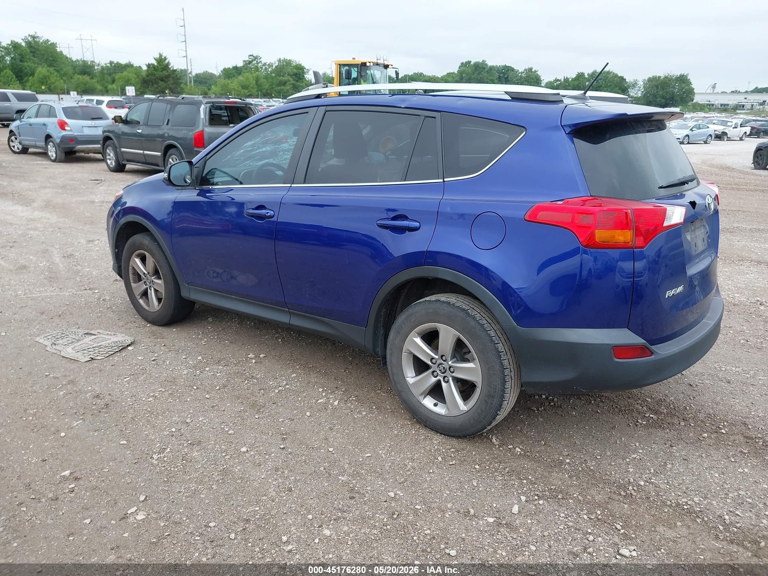 2015 Toyota Rav4 Xle Blue vin: 2T3WFREV4FW188348