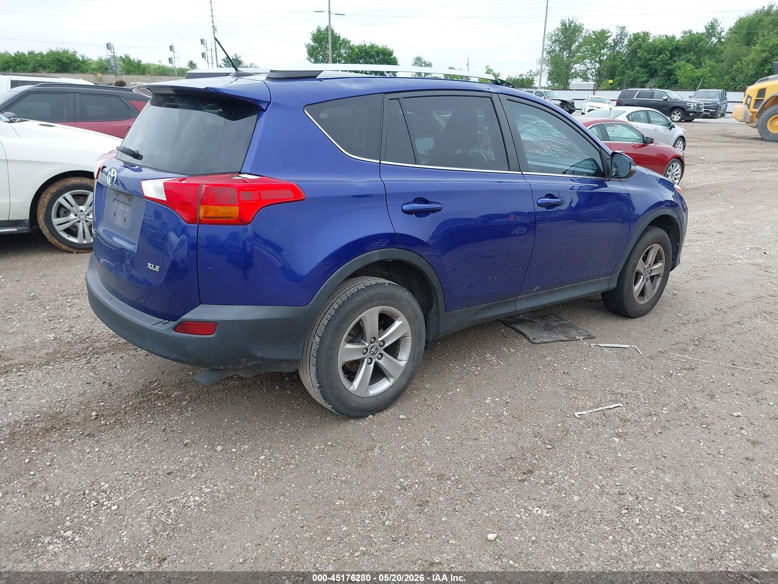2015 Toyota Rav4 Xle Blue vin: 2T3WFREV4FW188348