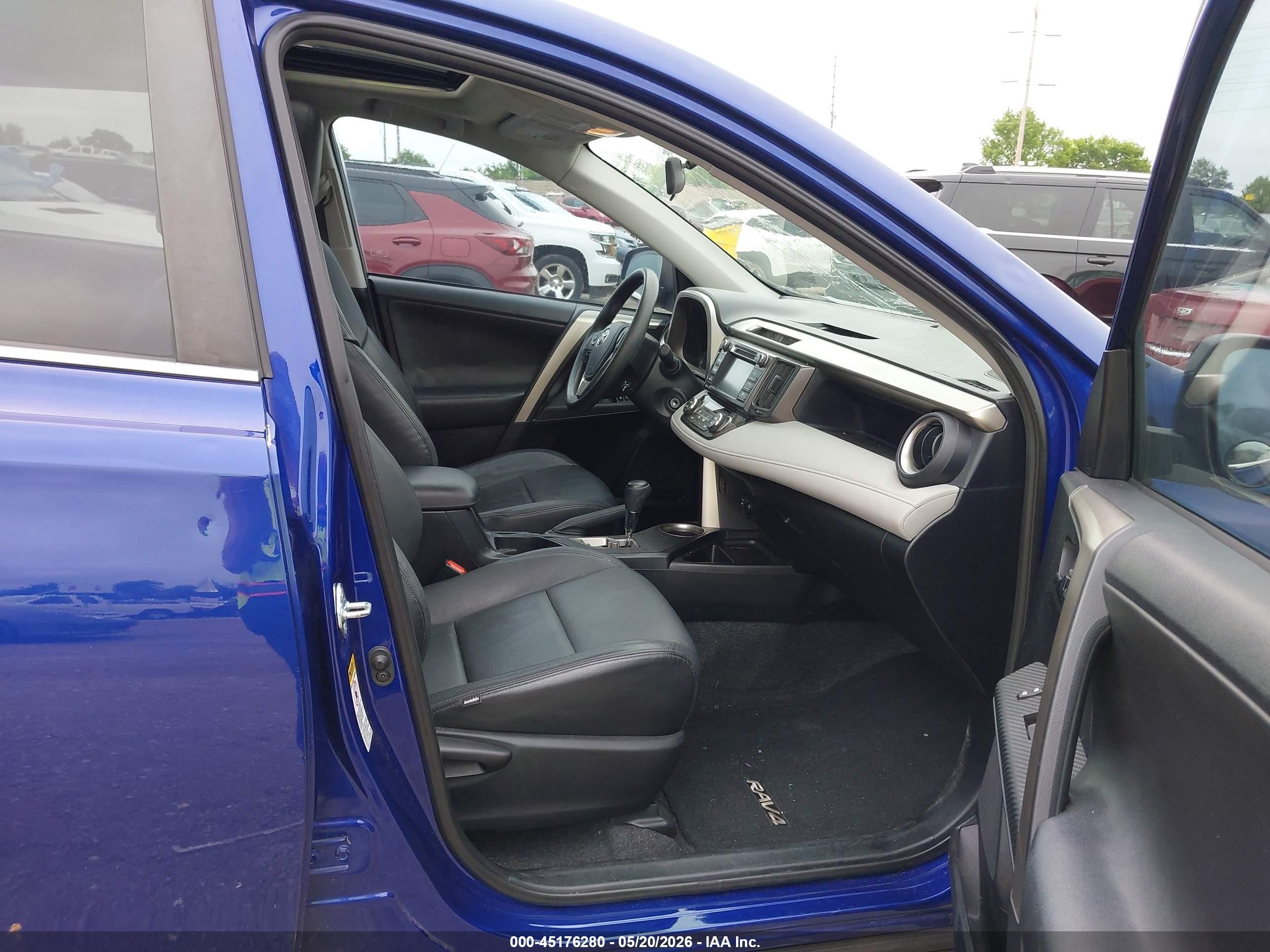2015 Toyota Rav4 Xle Blue vin: 2T3WFREV4FW188348