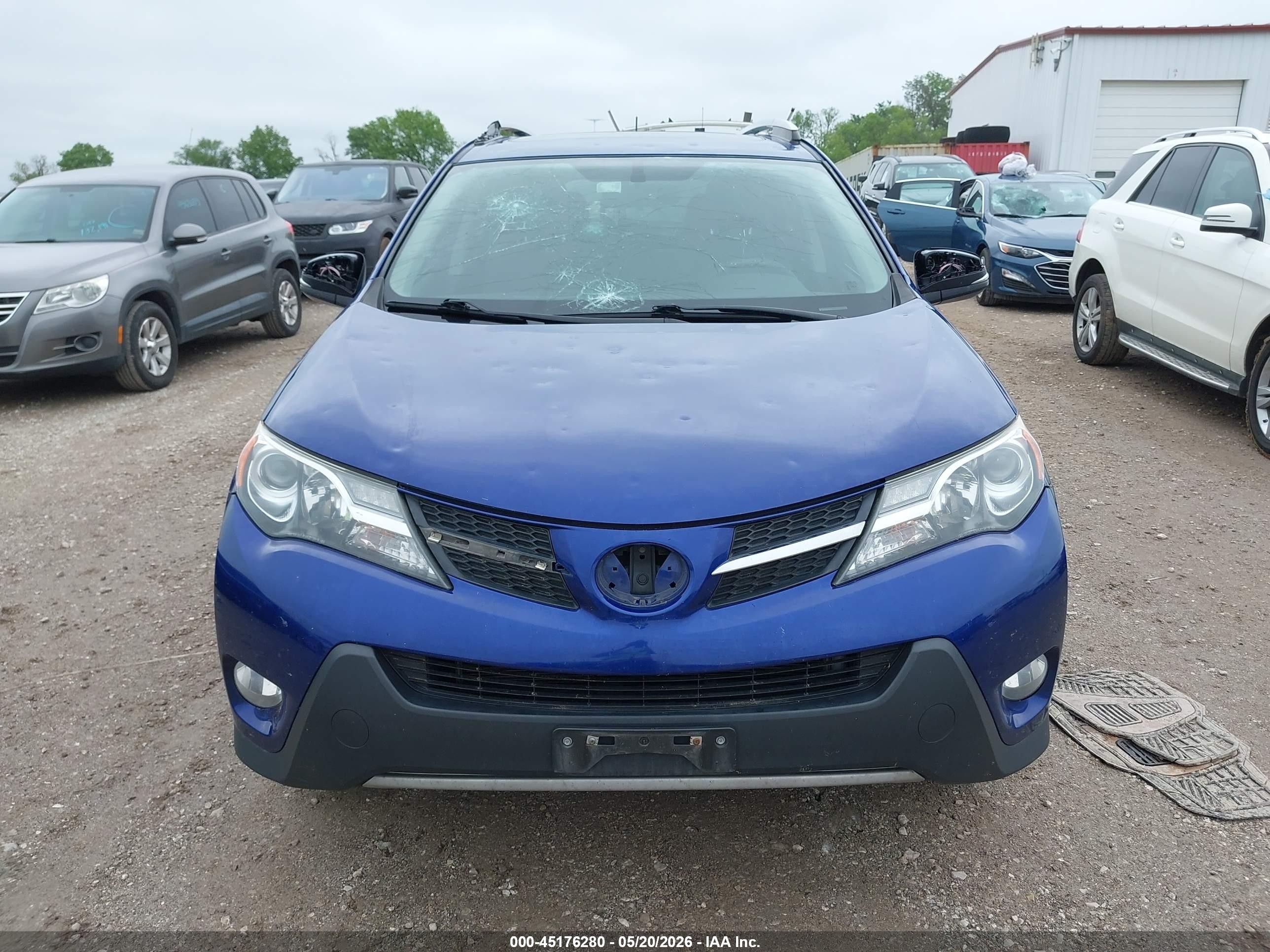 2015 Toyota Rav4 Xle Blue vin: 2T3WFREV4FW188348