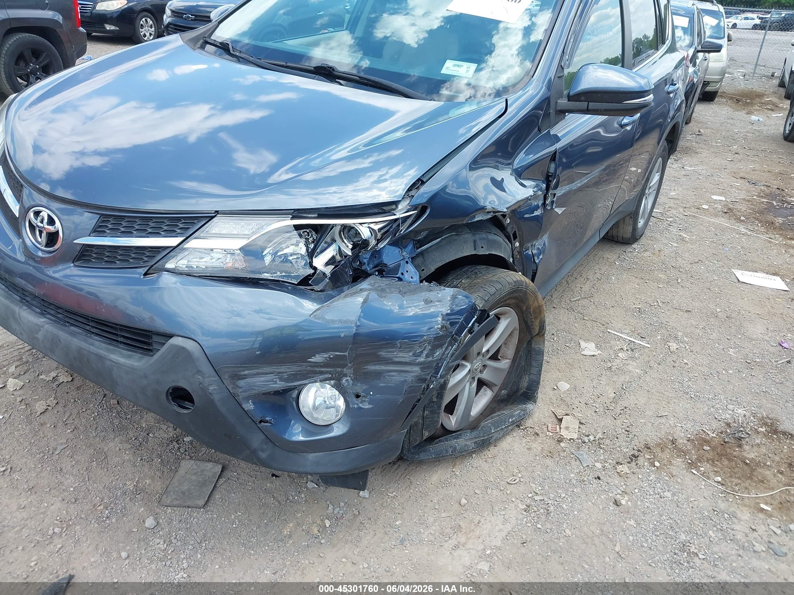 2013 Toyota Rav4 Xle Blue vin: 2T3WFREV5DW014222