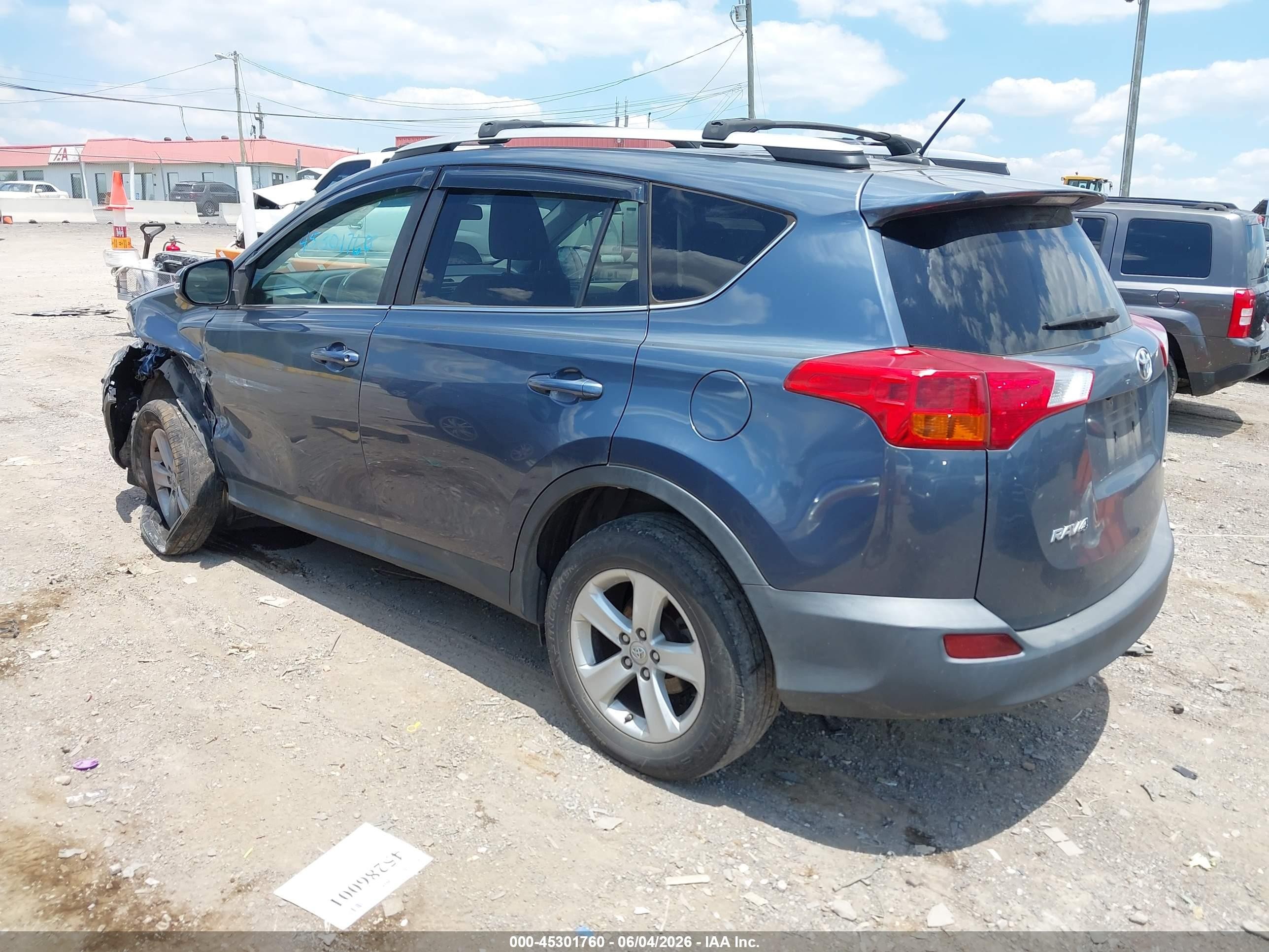 2013 Toyota Rav4 Xle Blue vin: 2T3WFREV5DW014222