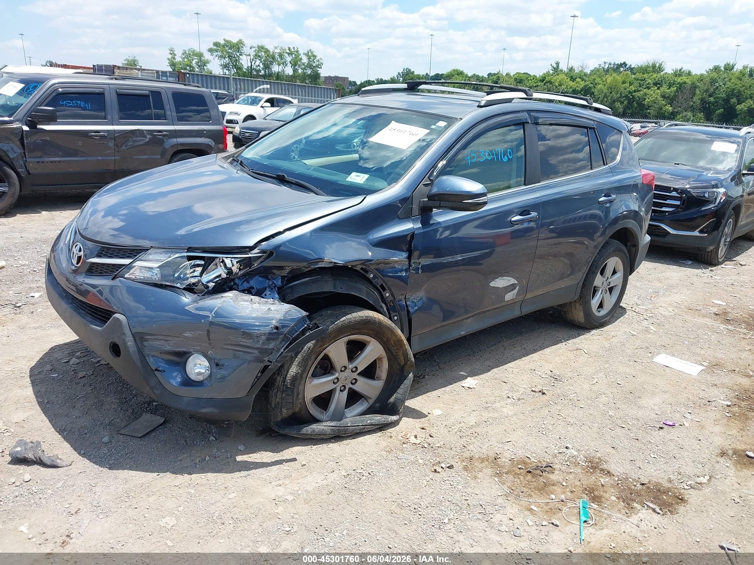 2013 Toyota Rav4 Xle Blue vin: 2T3WFREV5DW014222