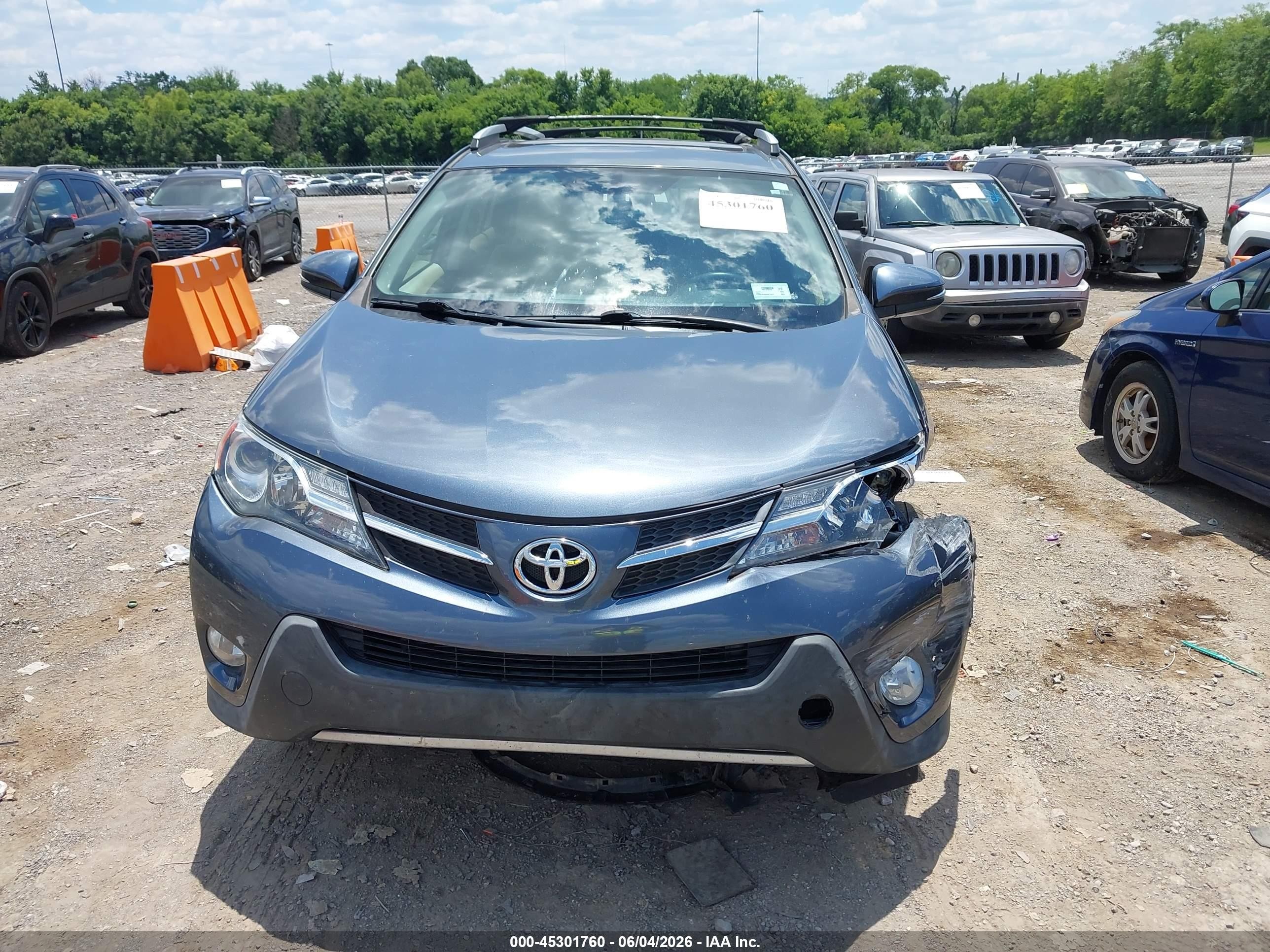 2013 Toyota Rav4 Xle Blue vin: 2T3WFREV5DW014222