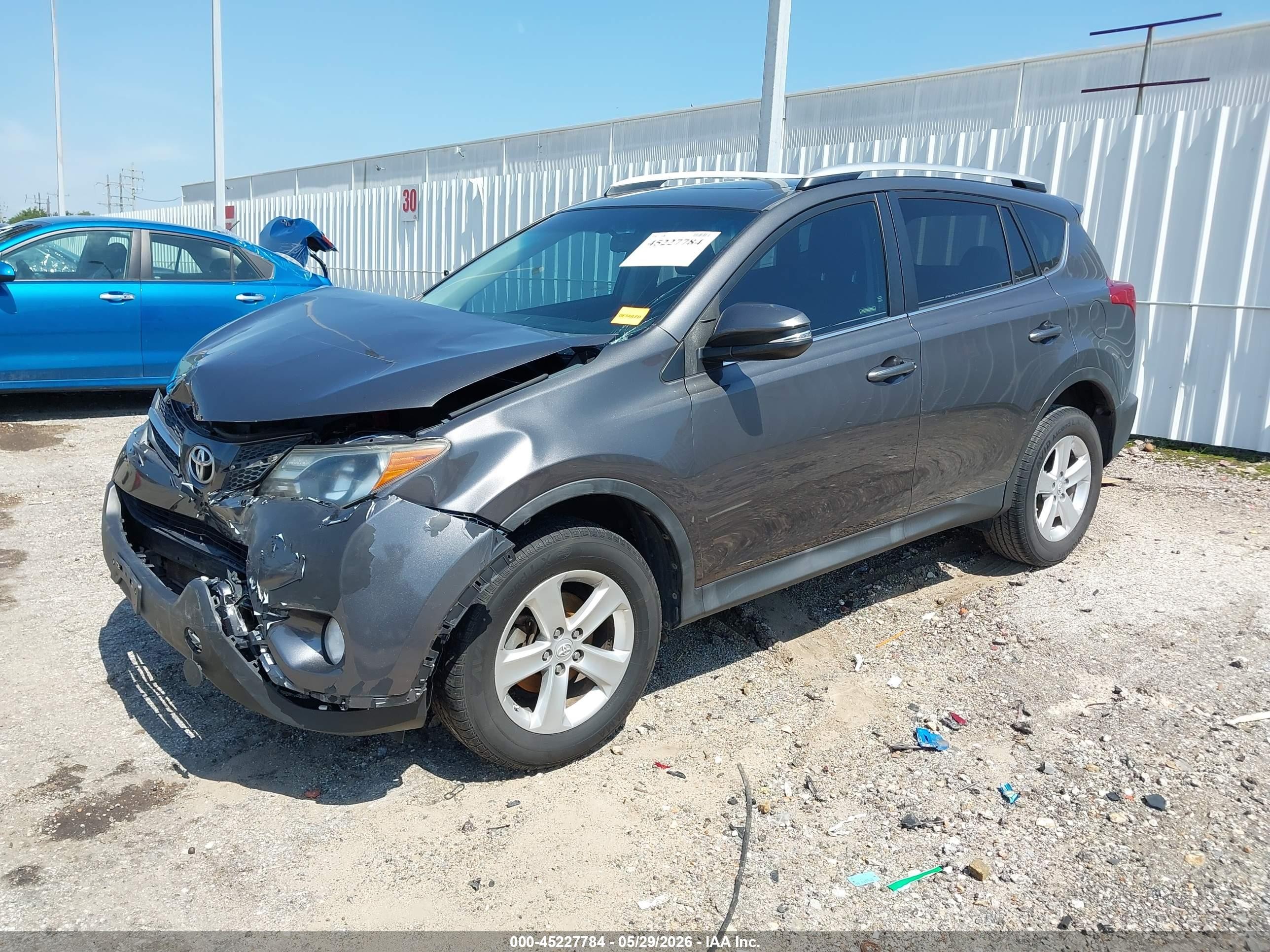2014 Toyota Rav4 Xle Gray vin: 2T3WFREV5EW096079