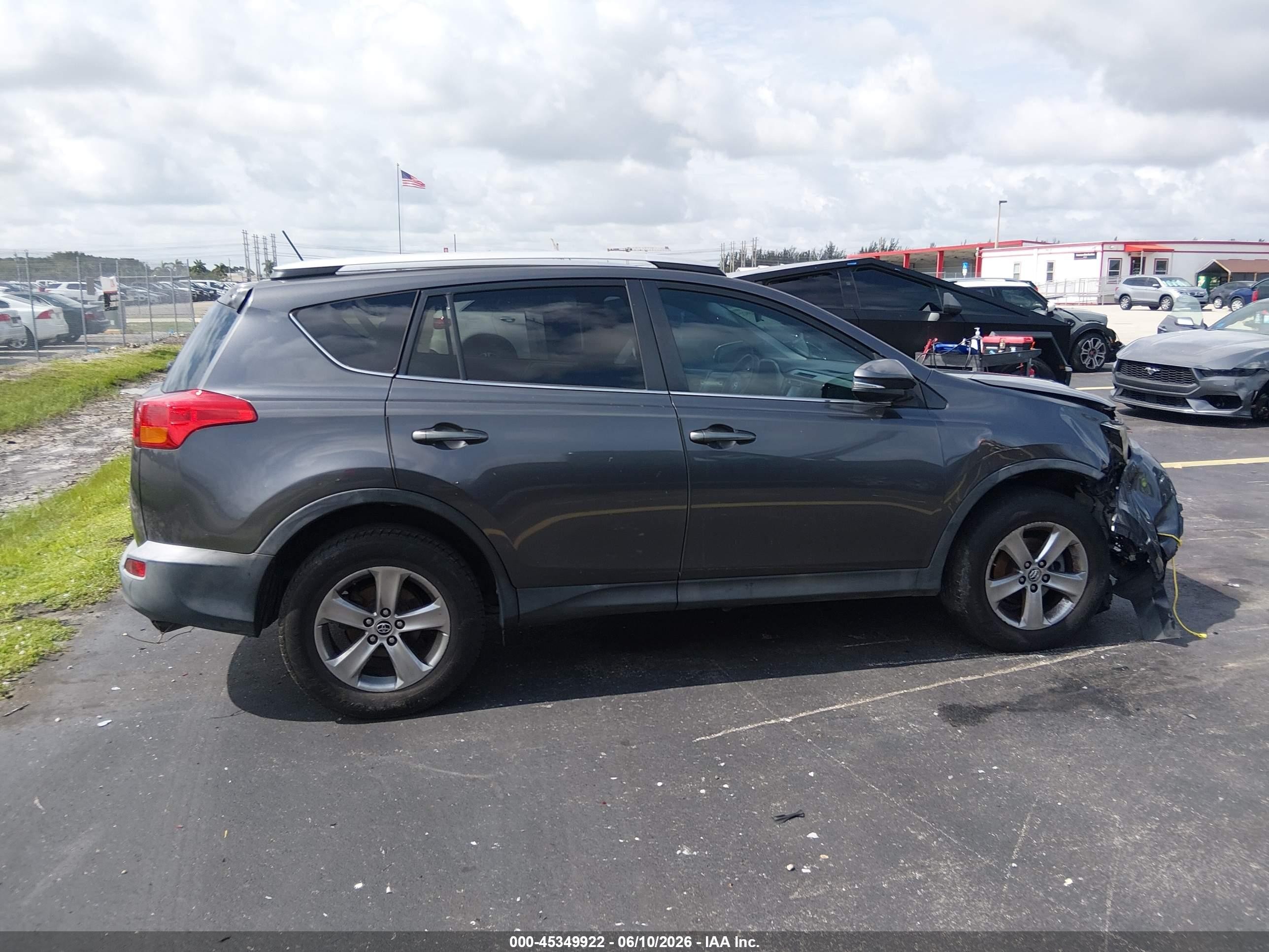 2015 Toyota Rav4 Xle Gray vin: 2T3WFREV5FW154581