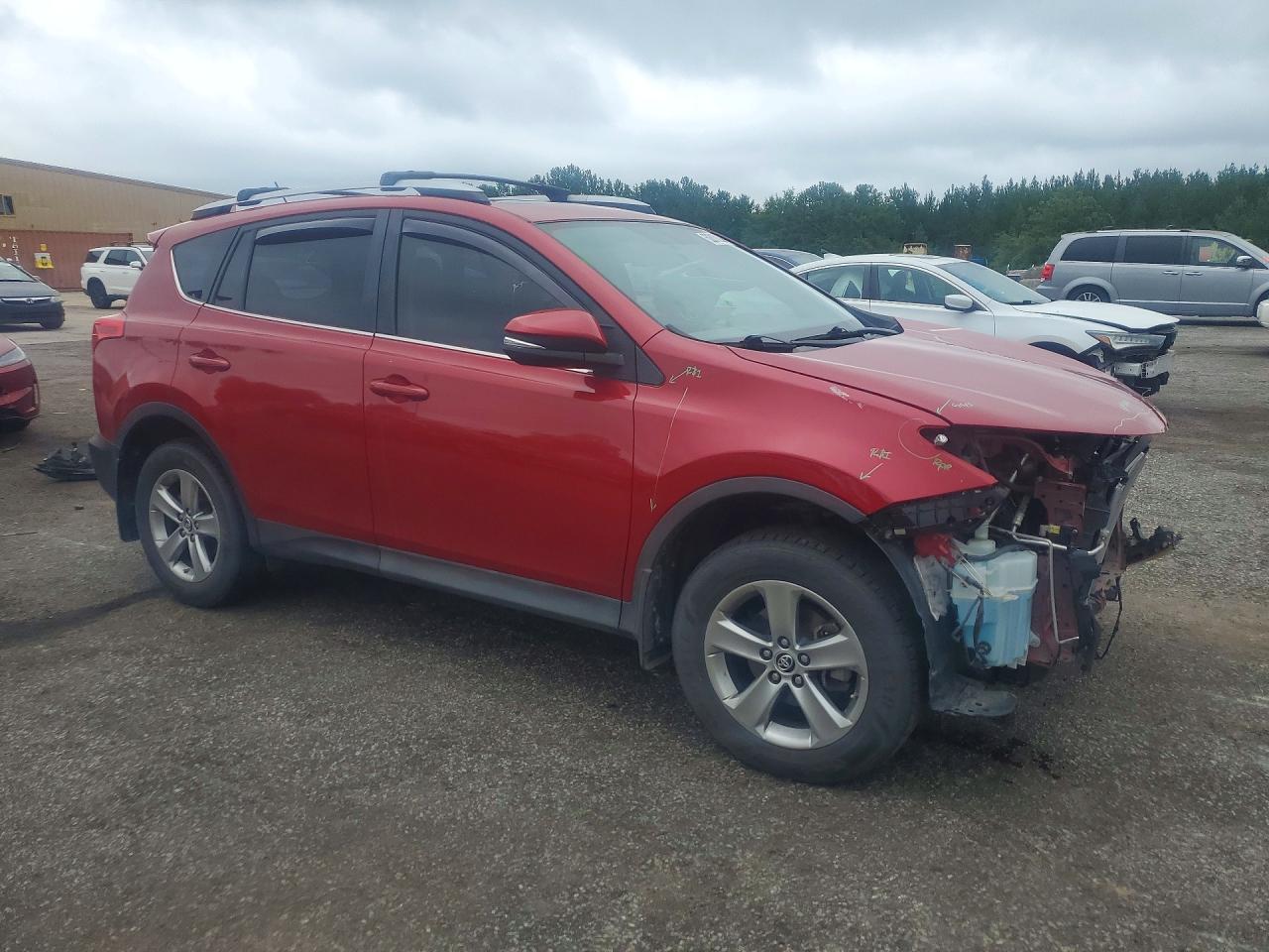 2015 Toyota 4 Wheel Dr Красный vin: 2T3WFREV5FW169419