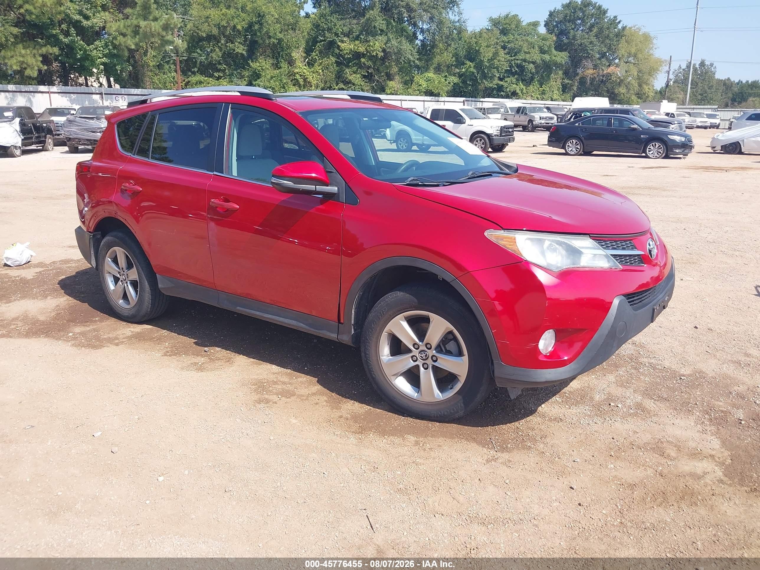 2015 Toyota Rav4 Xle Red vin: 2T3WFREV5FW182428