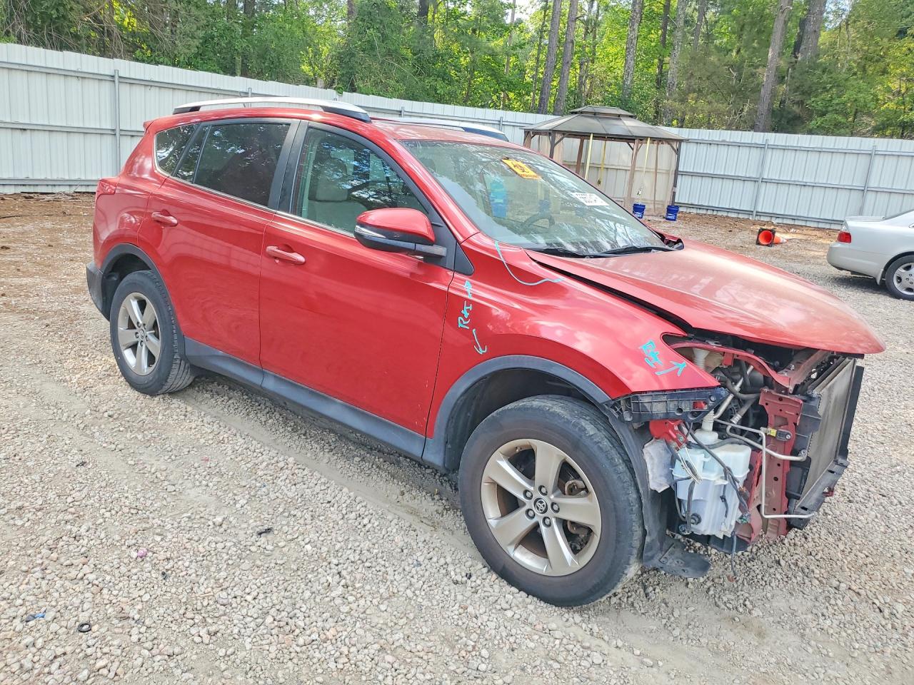 2015 Toyota Rav4 Xle Красный vin: 2T3WFREV5FW227190