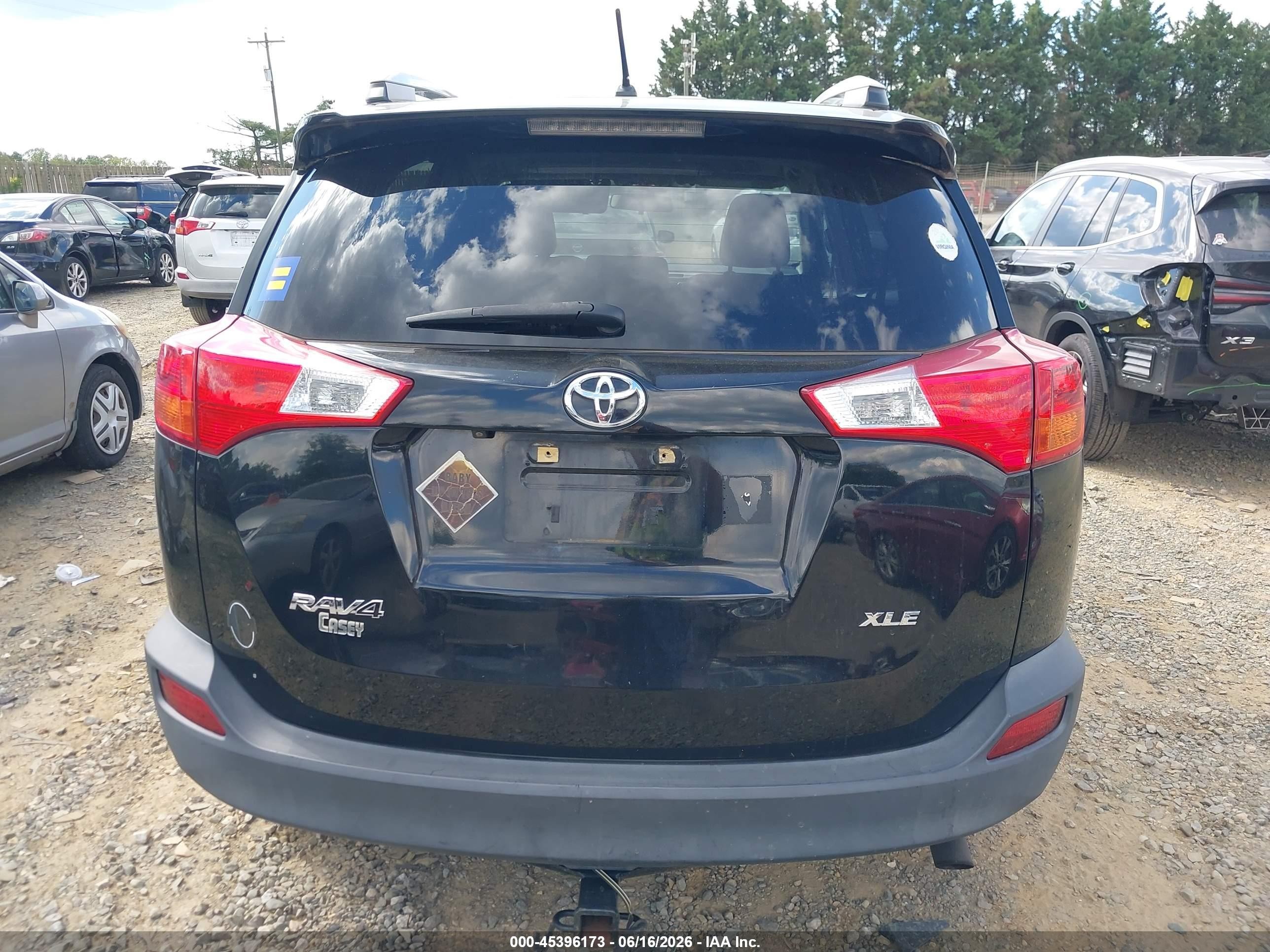 2013 Toyota Rav4 Xle Black vin: 2T3WFREV6DW006744