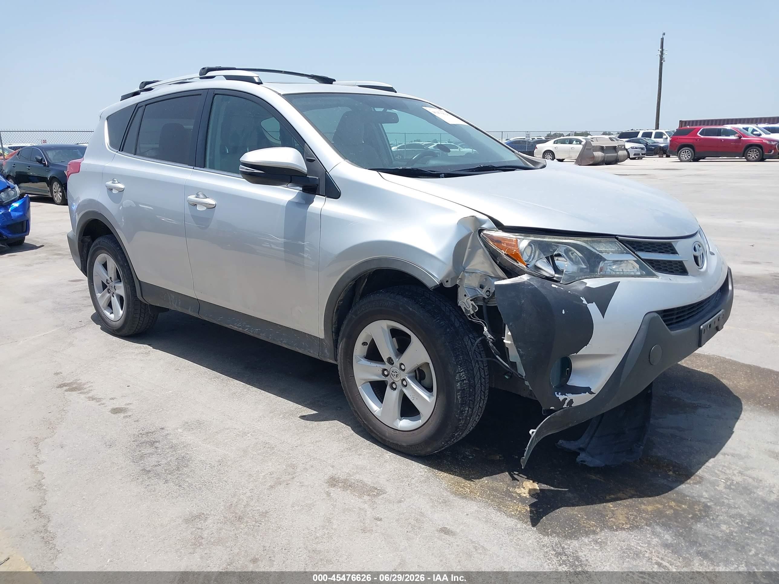 2014 Toyota Rav4 Xle Silver vin: 2T3WFREV6EW092509