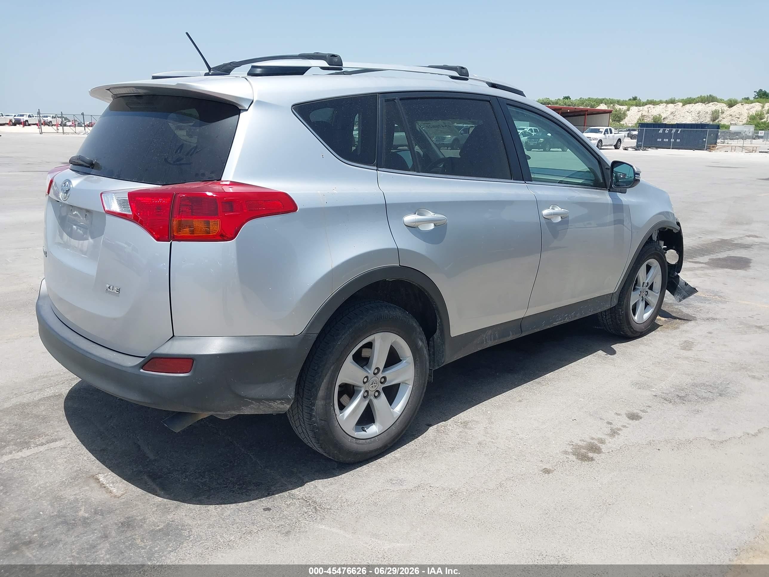 2014 Toyota Rav4 Xle Silver vin: 2T3WFREV6EW092509