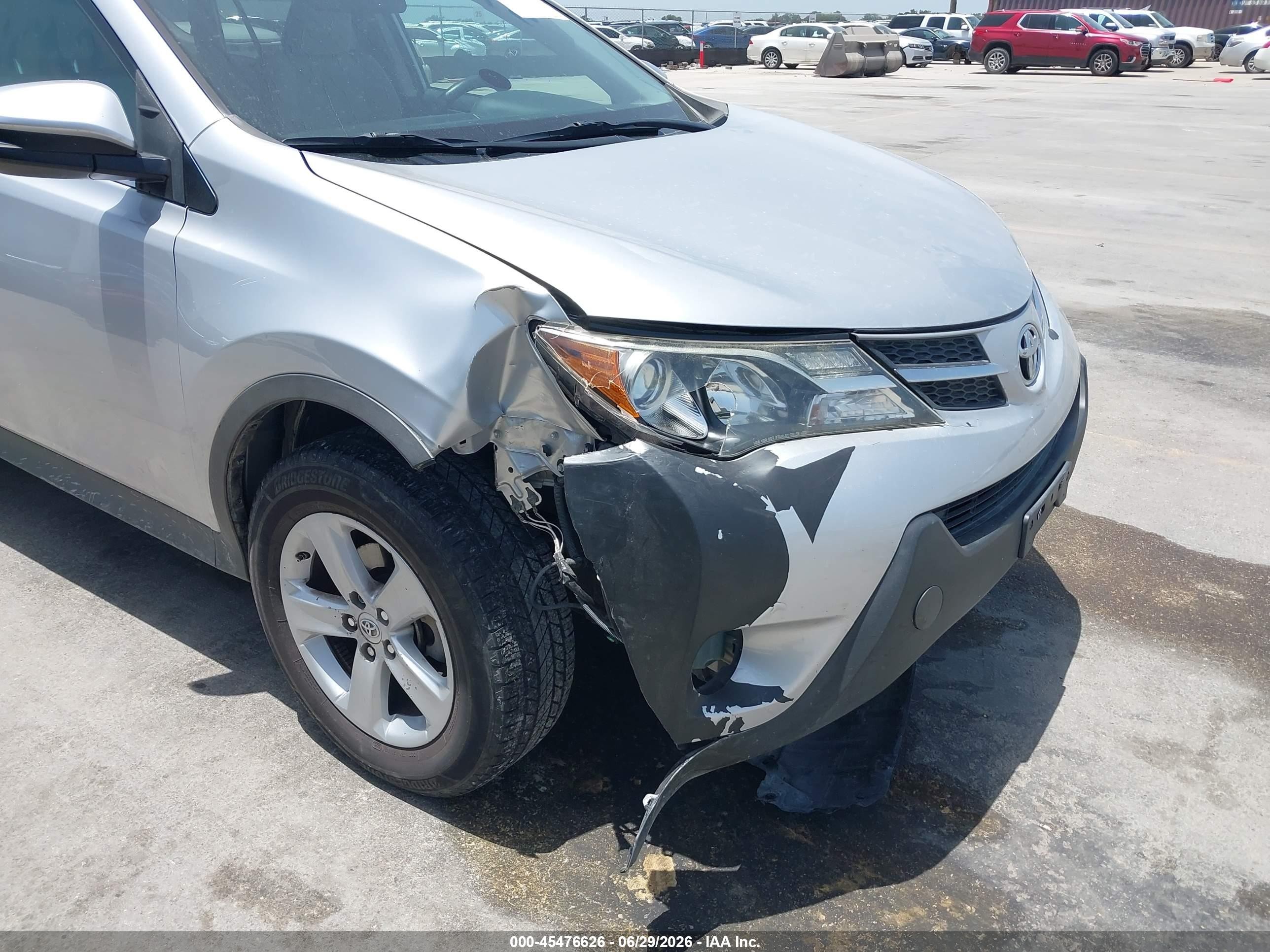 2014 Toyota Rav4 Xle Silver vin: 2T3WFREV6EW092509