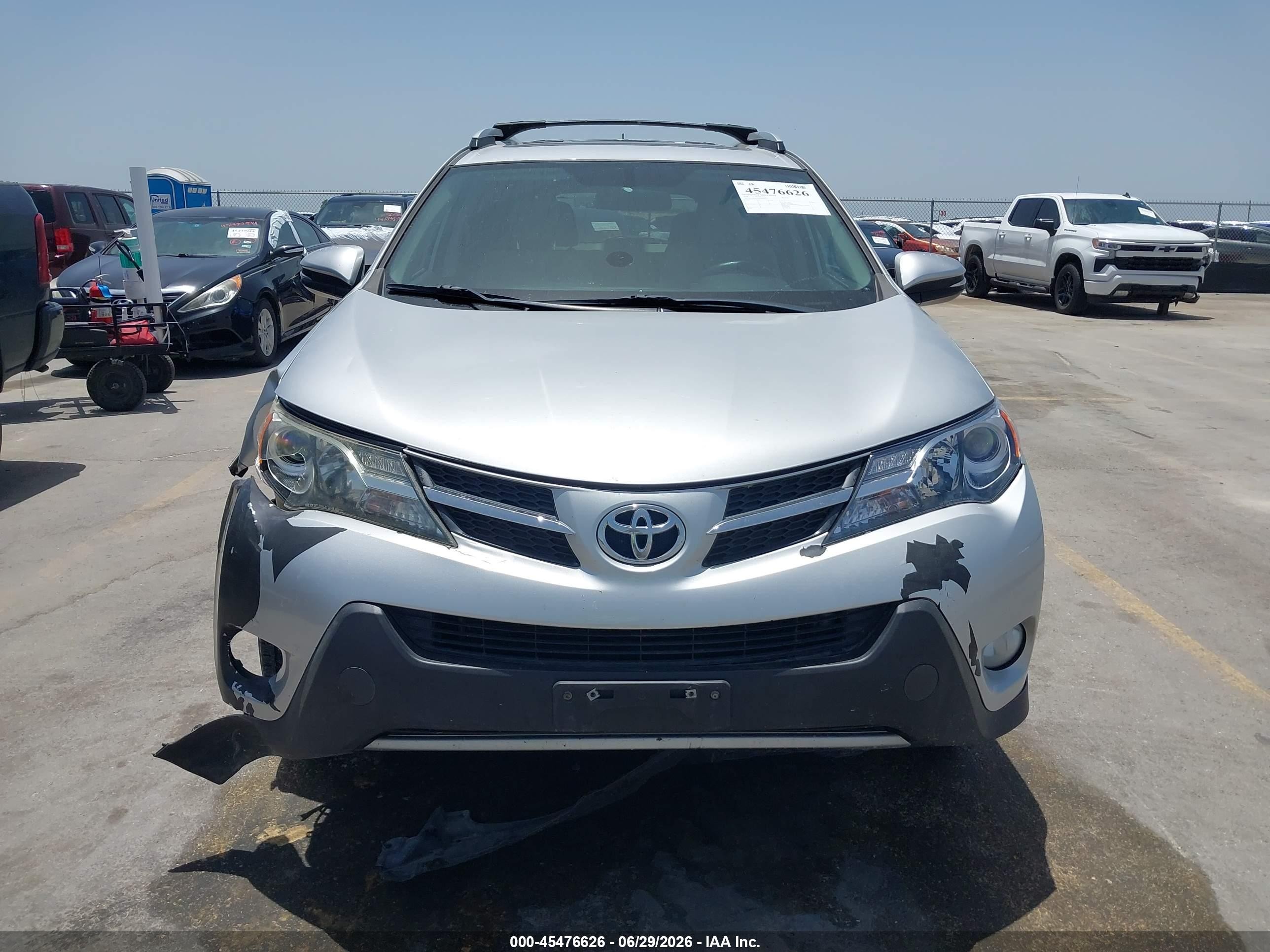 2014 Toyota Rav4 Xle Silver vin: 2T3WFREV6EW092509