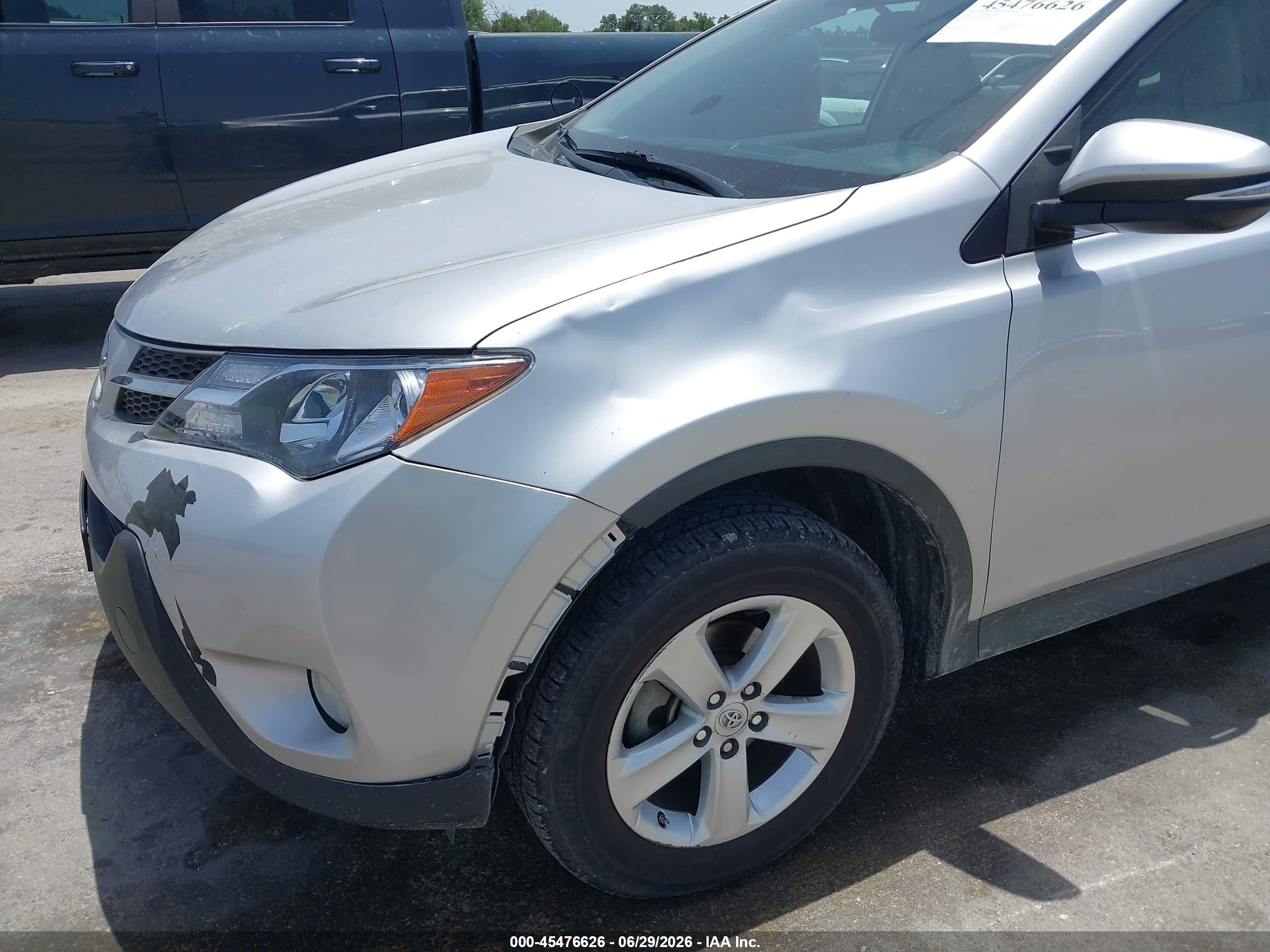 2014 Toyota Rav4 Xle Silver vin: 2T3WFREV6EW092509