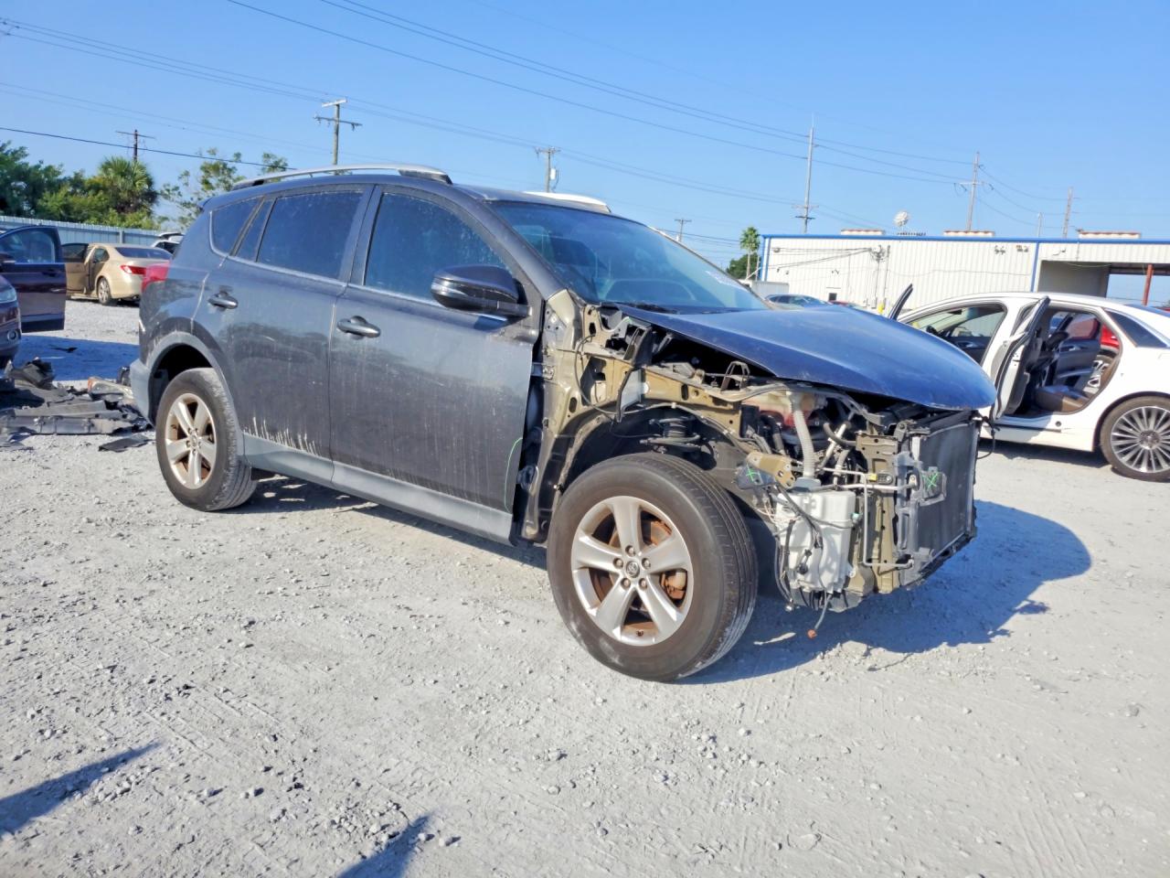 2015 Toyota Rav4 Xle Gray vin: 2T3WFREV6FW134274