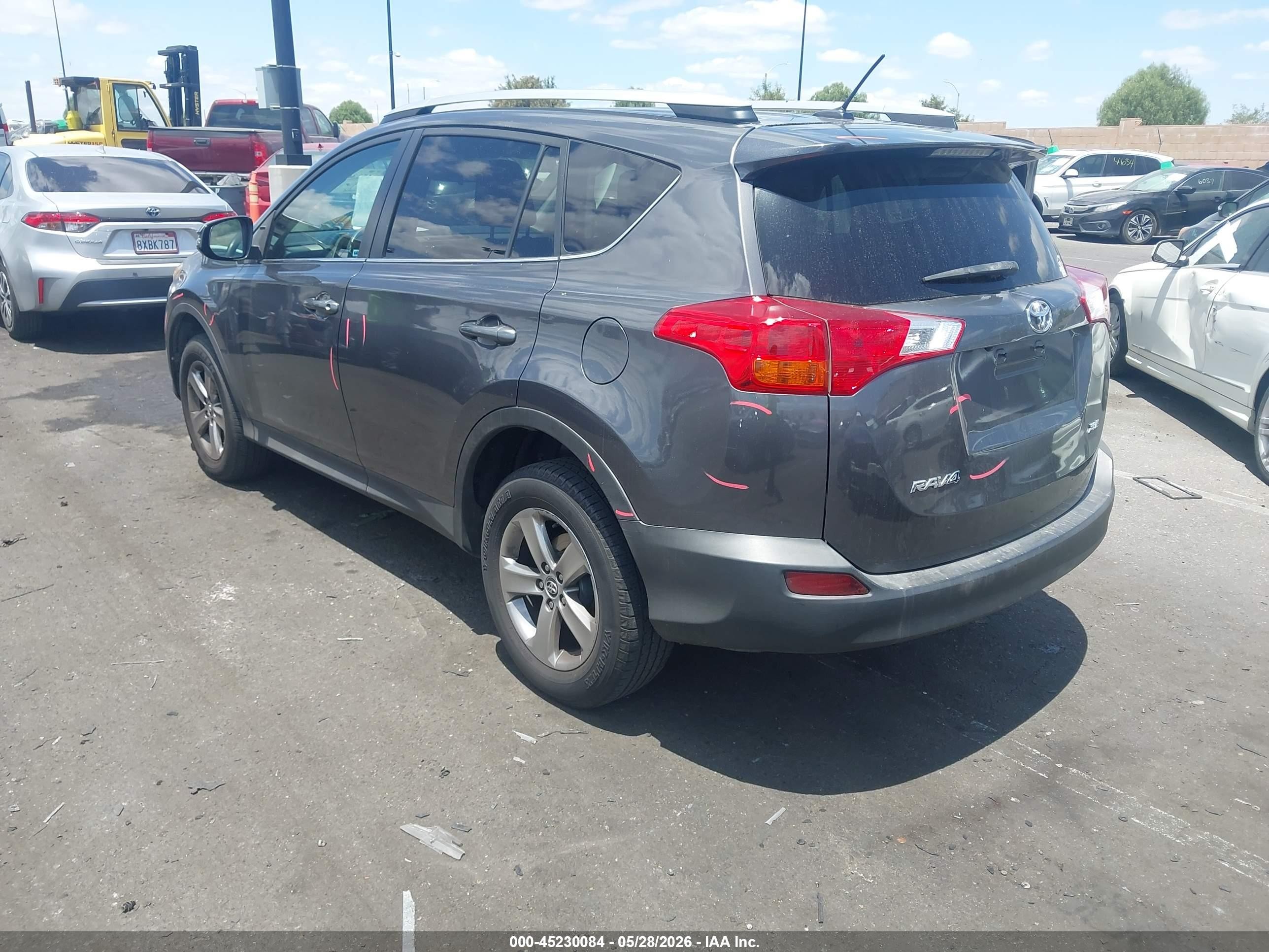 2015 Toyota Rav4 Xle Gray vin: 2T3WFREV6FW157702