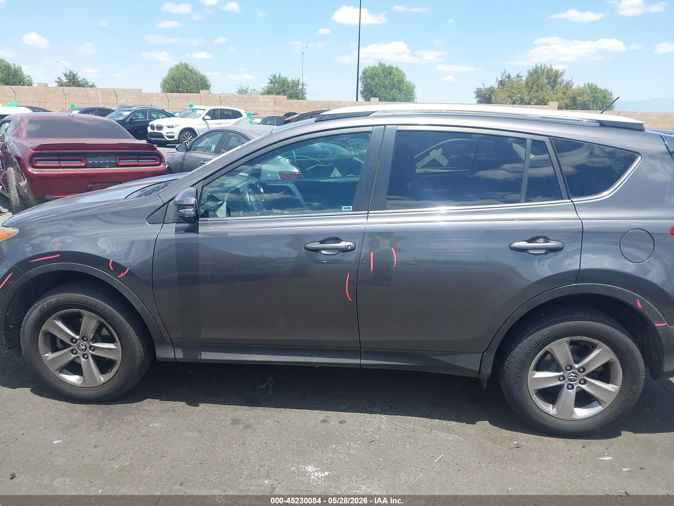 2015 Toyota Rav4 Xle Gray vin: 2T3WFREV6FW157702