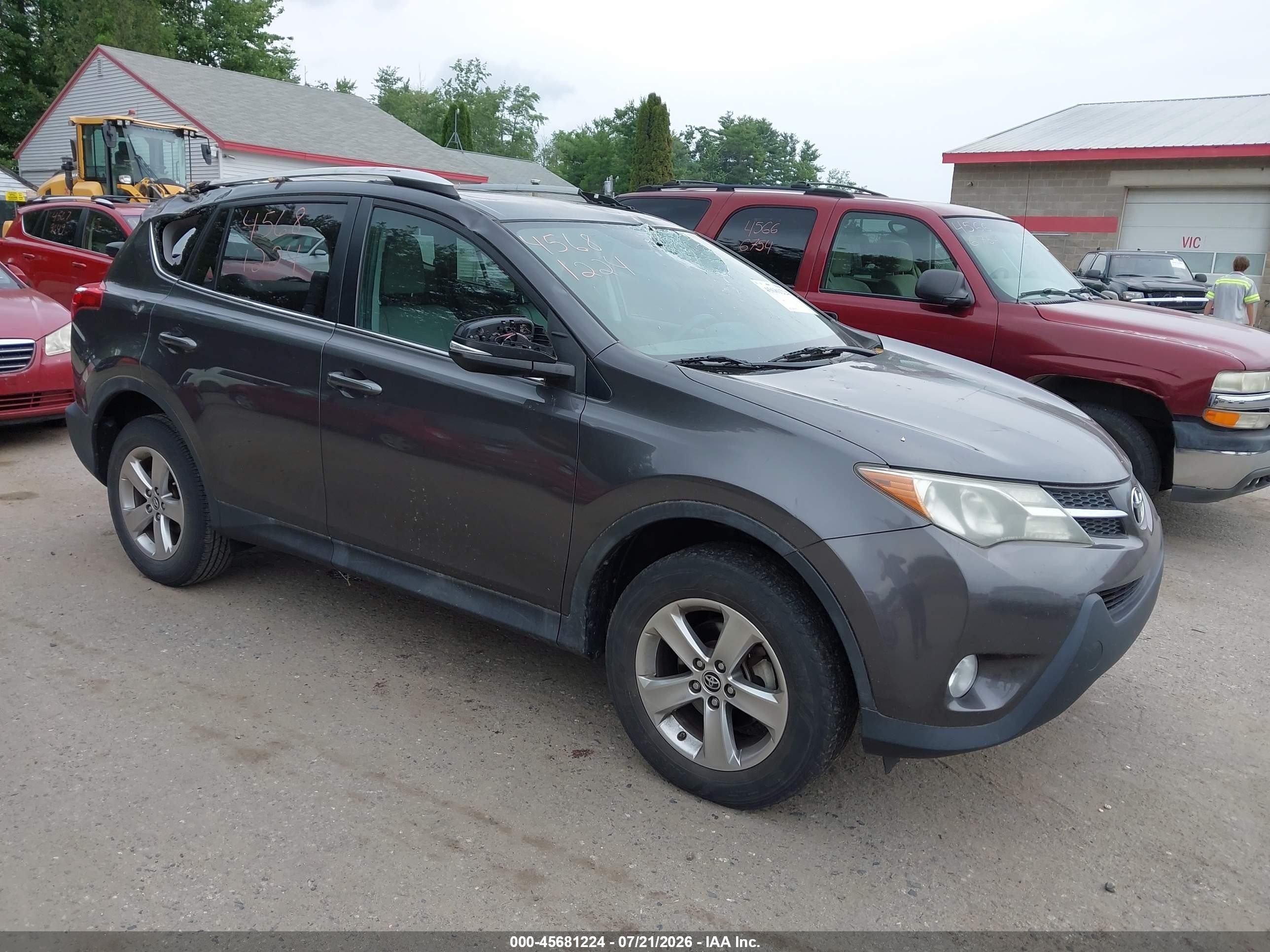 2015 Toyota Rav4 Xle Gray vin: 2T3WFREV6FW167937