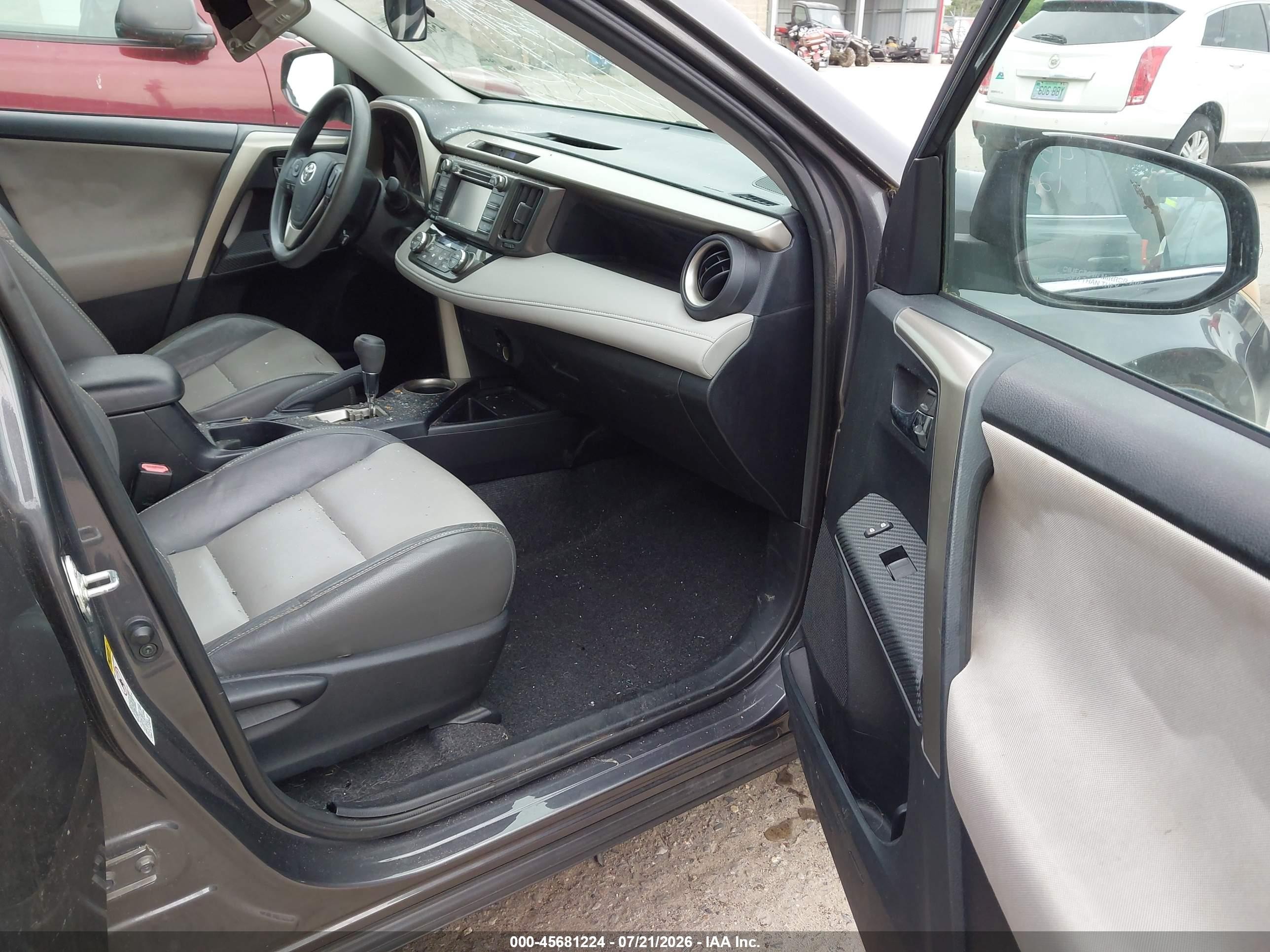 2015 Toyota Rav4 Xle Gray vin: 2T3WFREV6FW167937