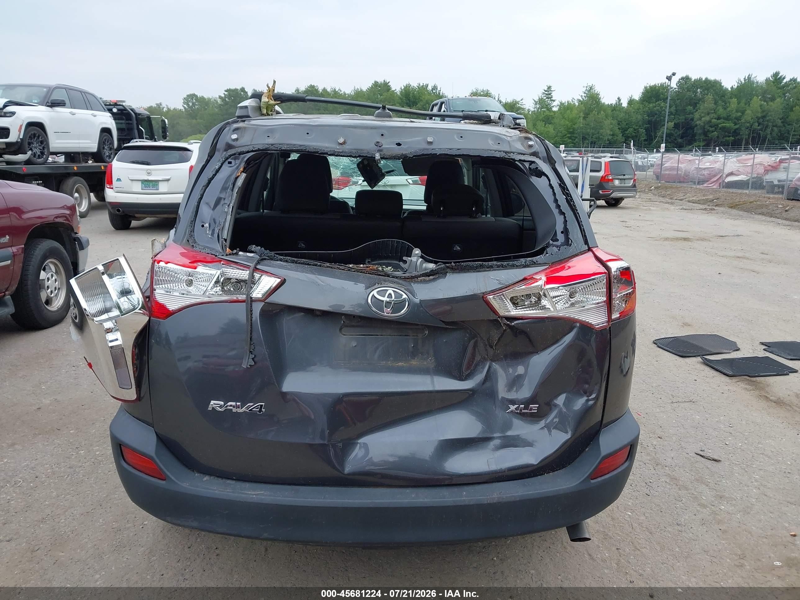 2015 Toyota Rav4 Xle Gray vin: 2T3WFREV6FW167937