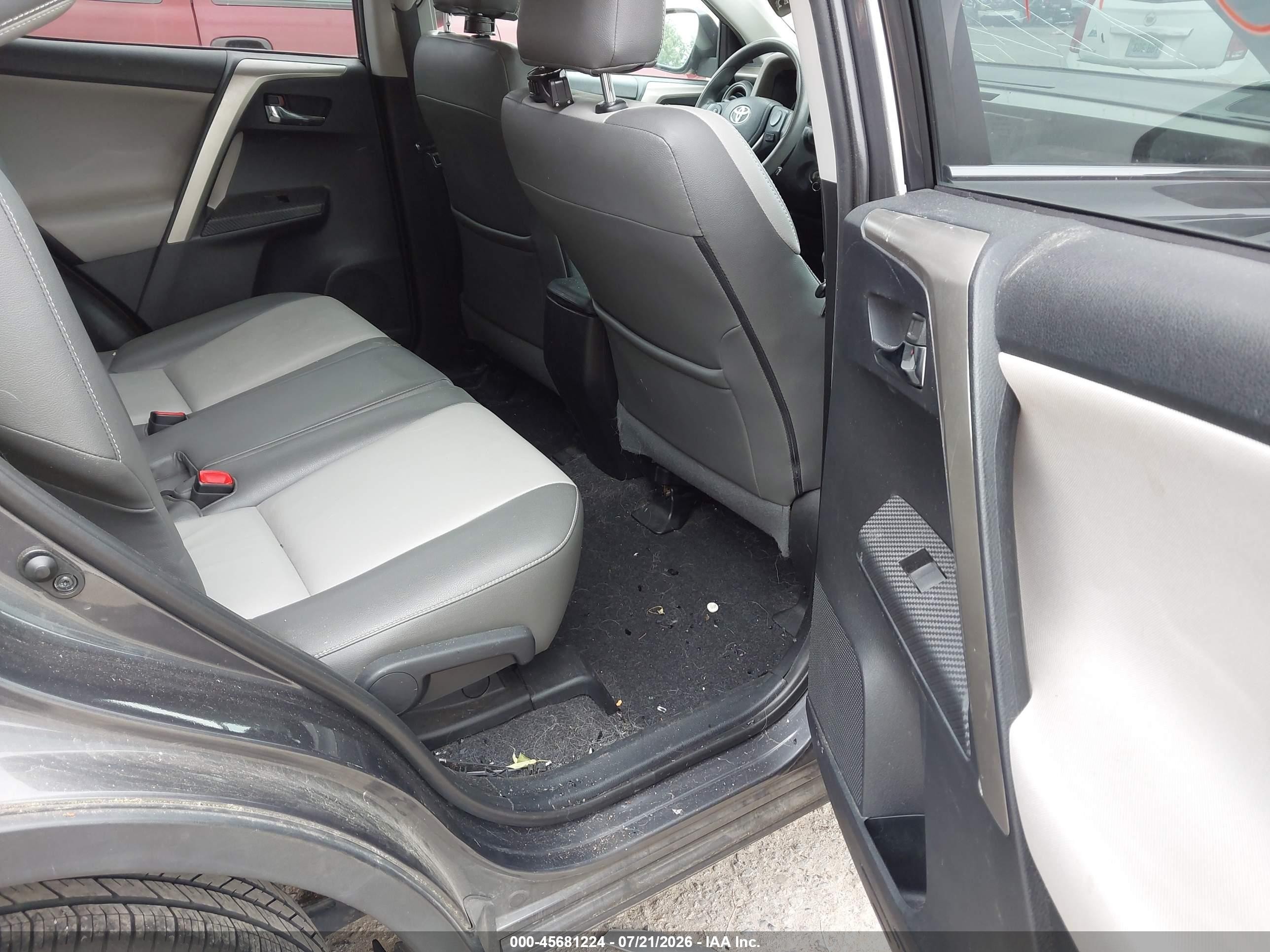 2015 Toyota Rav4 Xle Gray vin: 2T3WFREV6FW167937