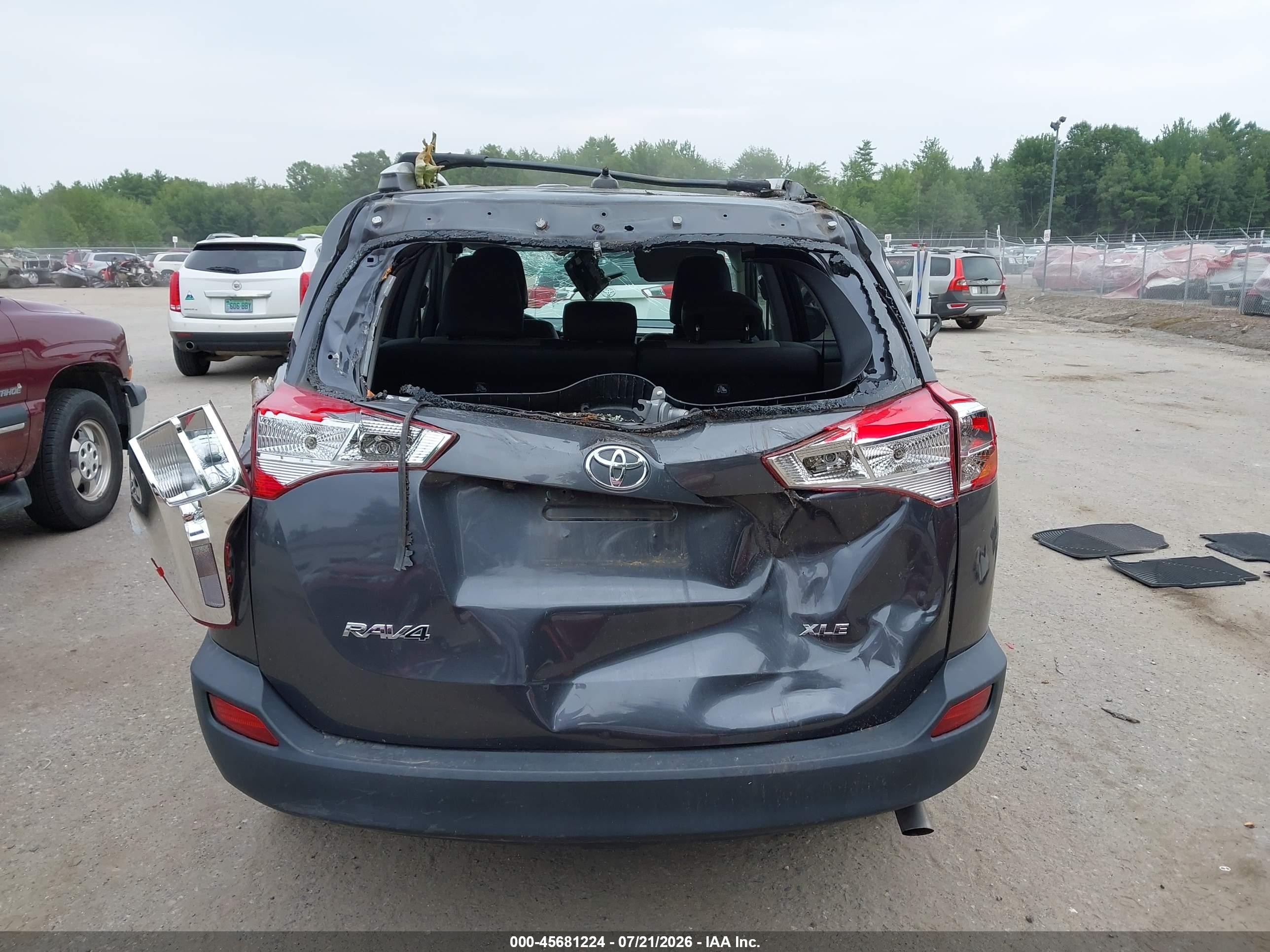 2015 Toyota Rav4 Xle Gray vin: 2T3WFREV6FW167937