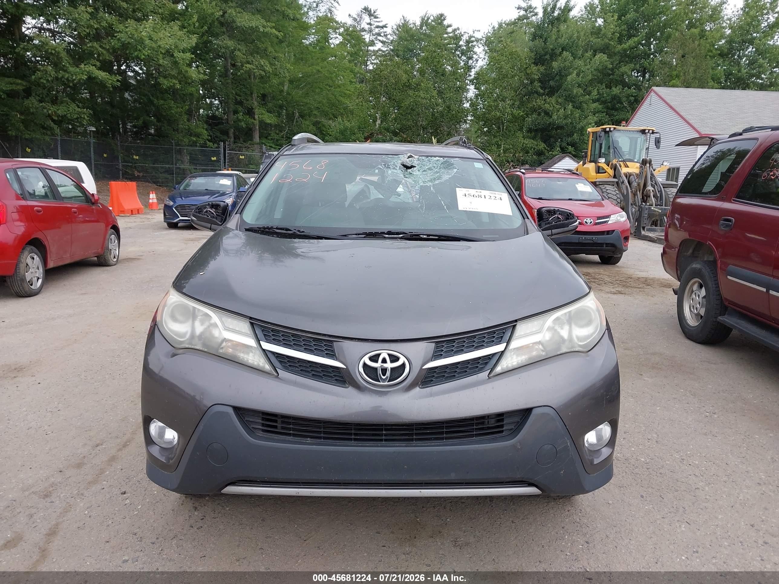 2015 Toyota Rav4 Xle Gray vin: 2T3WFREV6FW167937
