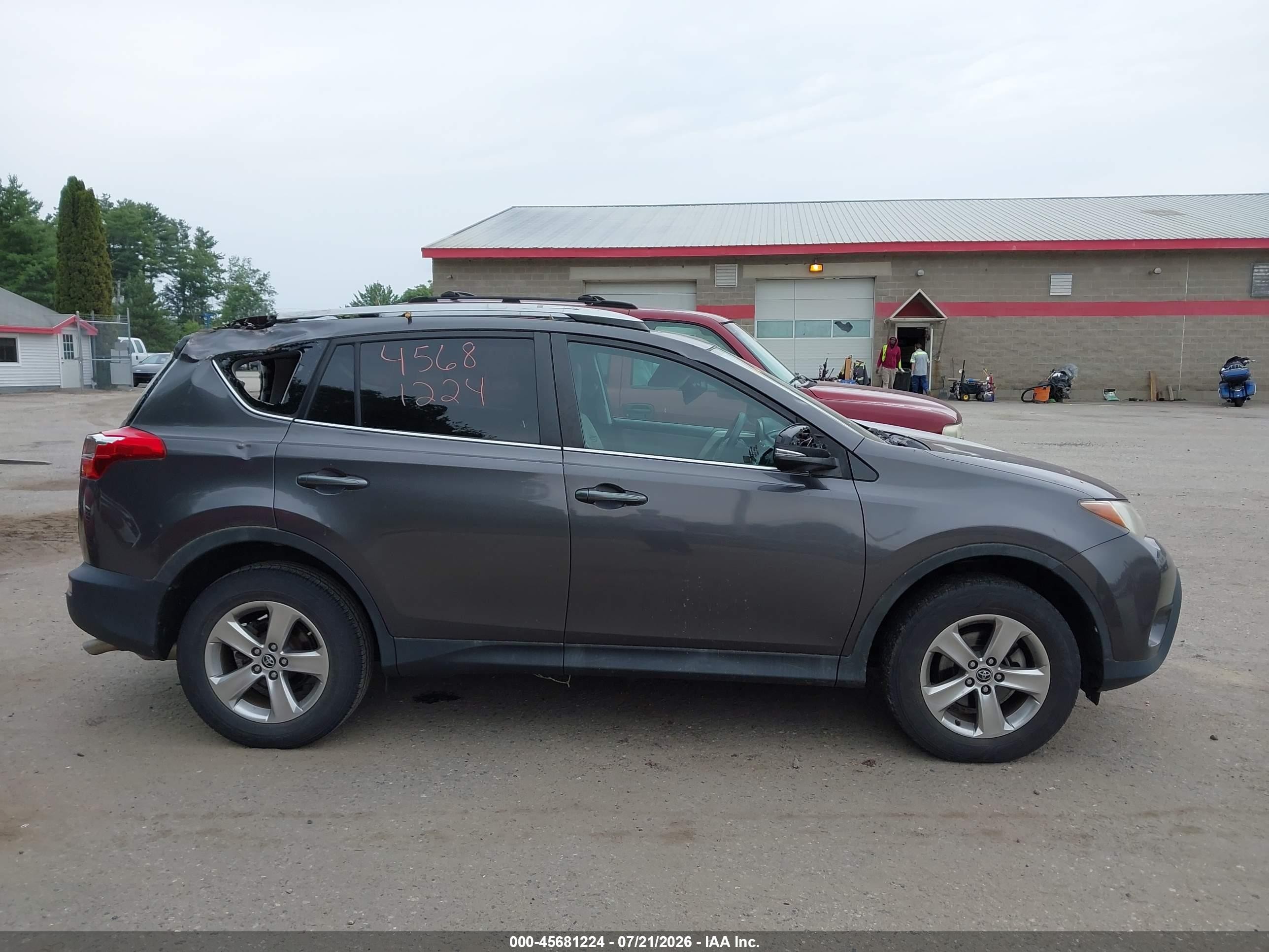 2015 Toyota Rav4 Xle Gray vin: 2T3WFREV6FW167937