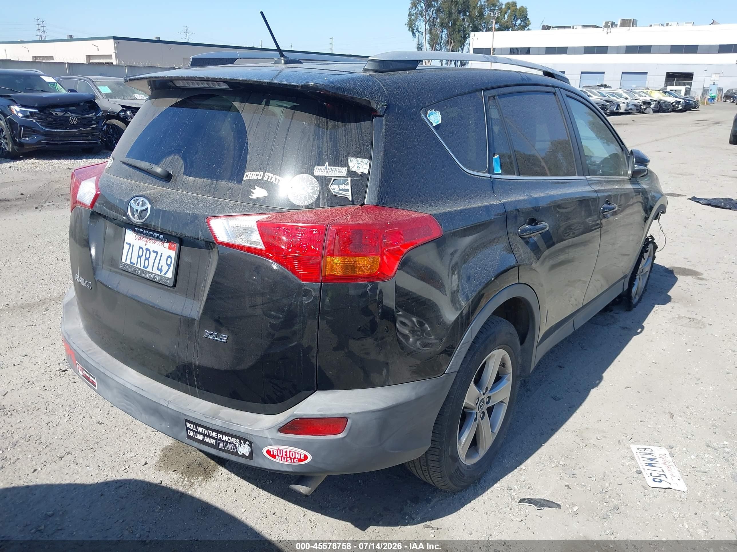 2015 Toyota Rav4 Xle Black vin: 2T3WFREV6FW190571