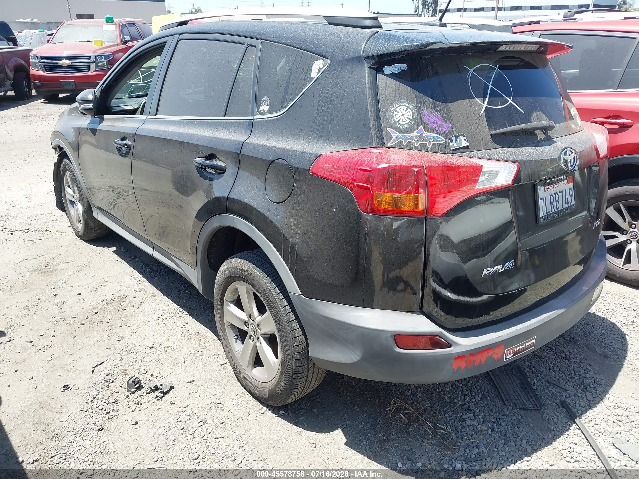 2015 Toyota Rav4 Xle Black vin: 2T3WFREV6FW190571